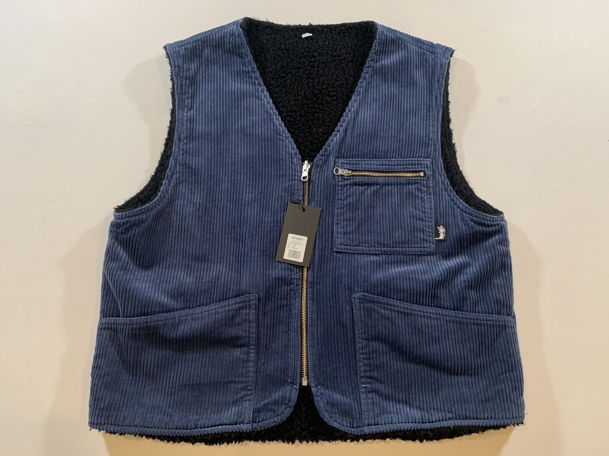 Stussy Stussy Wide Wale Reversible Vest (LARGE) Size US L / EU 52-54 / 3 - 2 Thumbnail