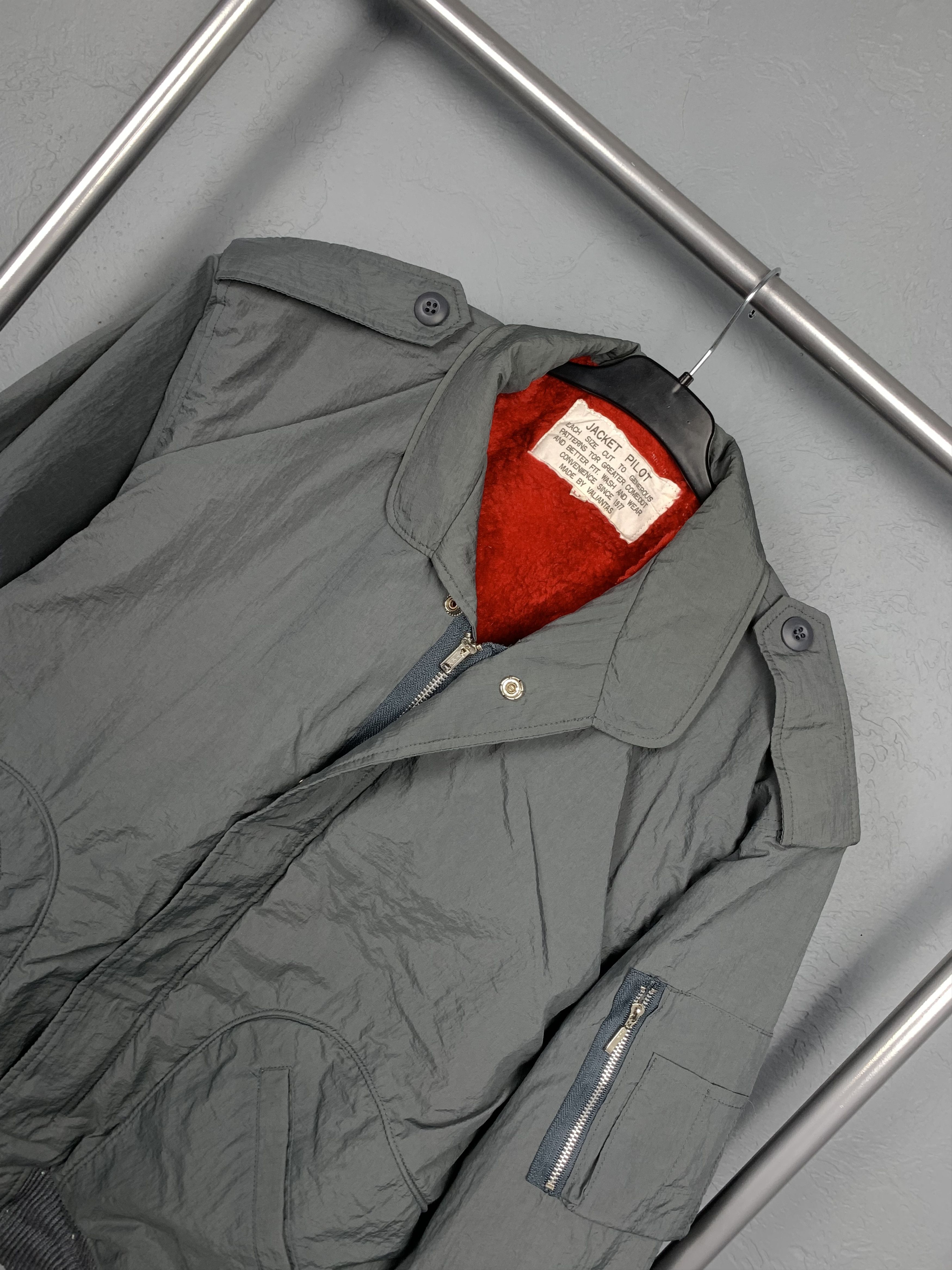 Japanese Brand 80s Vintage Pilot Nylon Bomber Jacket MA 1 USA Size US L / EU 52-54 / 3 - 2 Thumbnail