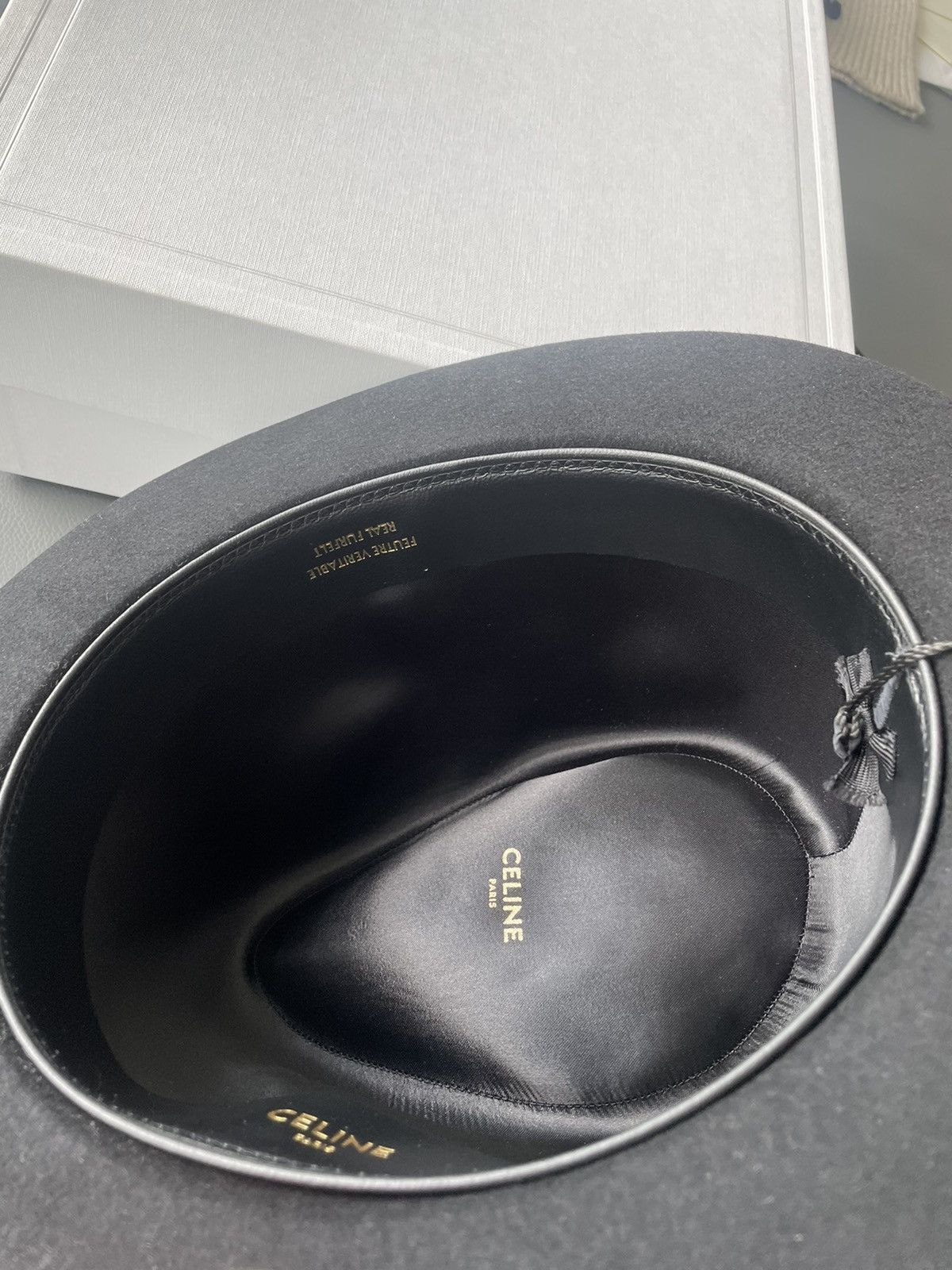 Celine × Hedi Slimane Celine by Hedi Slimane Runway Hat - Lapin (rabbit) 🐰 🐇 Size ONE SIZE - 14 Thumbnail
