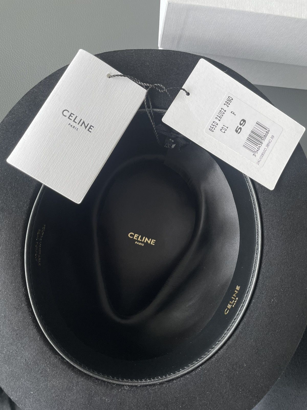 Celine × Hedi Slimane Celine by Hedi Slimane Runway Hat - Lapin (rabbit) 🐰 🐇 Size ONE SIZE - 7 Thumbnail