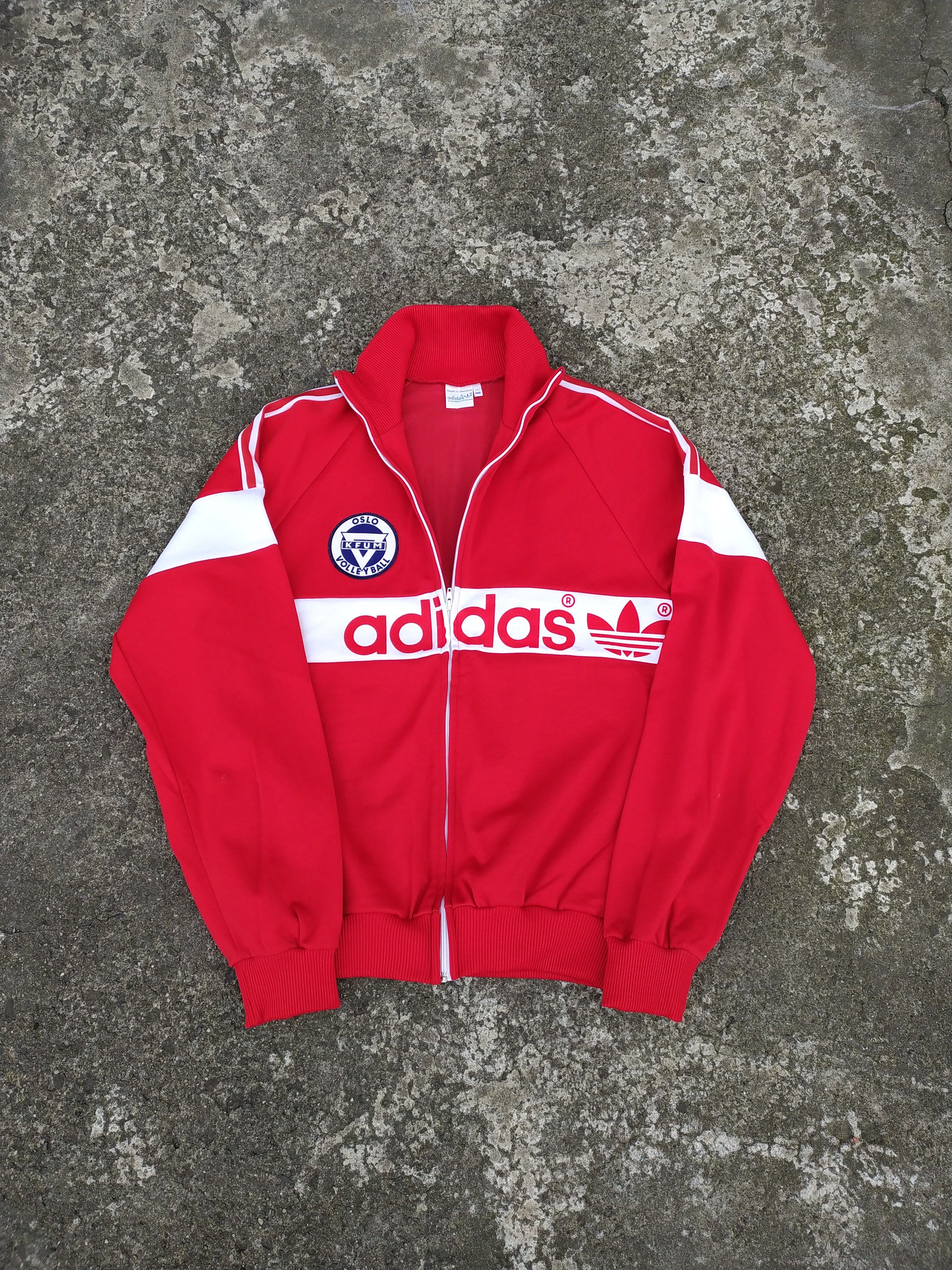 Adidas × Vintage Adidas - Oslo KFUM Volleyball 80s very rare track suit Size US L / EU 52-54 / 3 - 1 Thumbnail