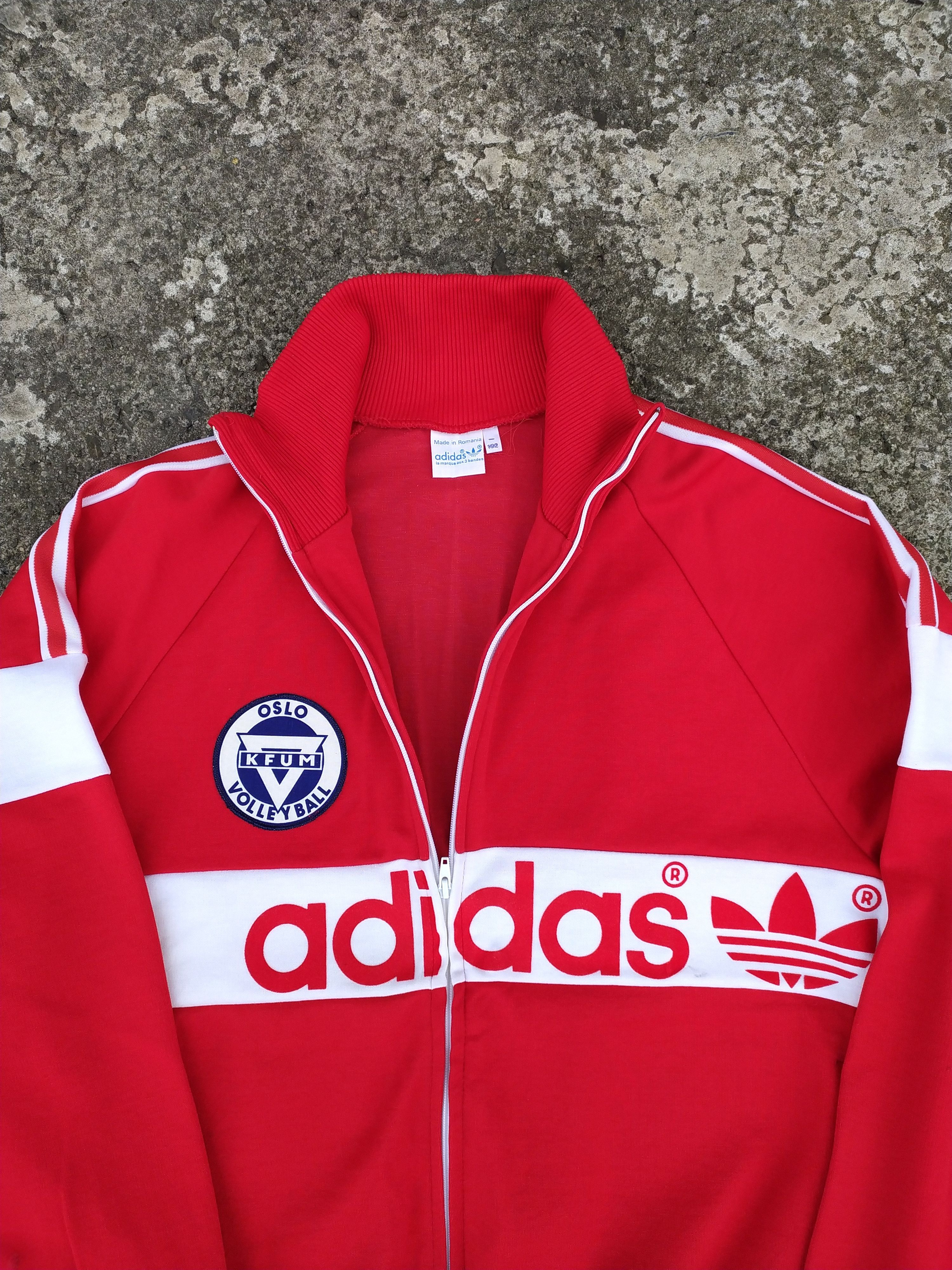 Adidas × Vintage Adidas - Oslo KFUM Volleyball 80s very rare track suit Size US L / EU 52-54 / 3 - 3 Thumbnail