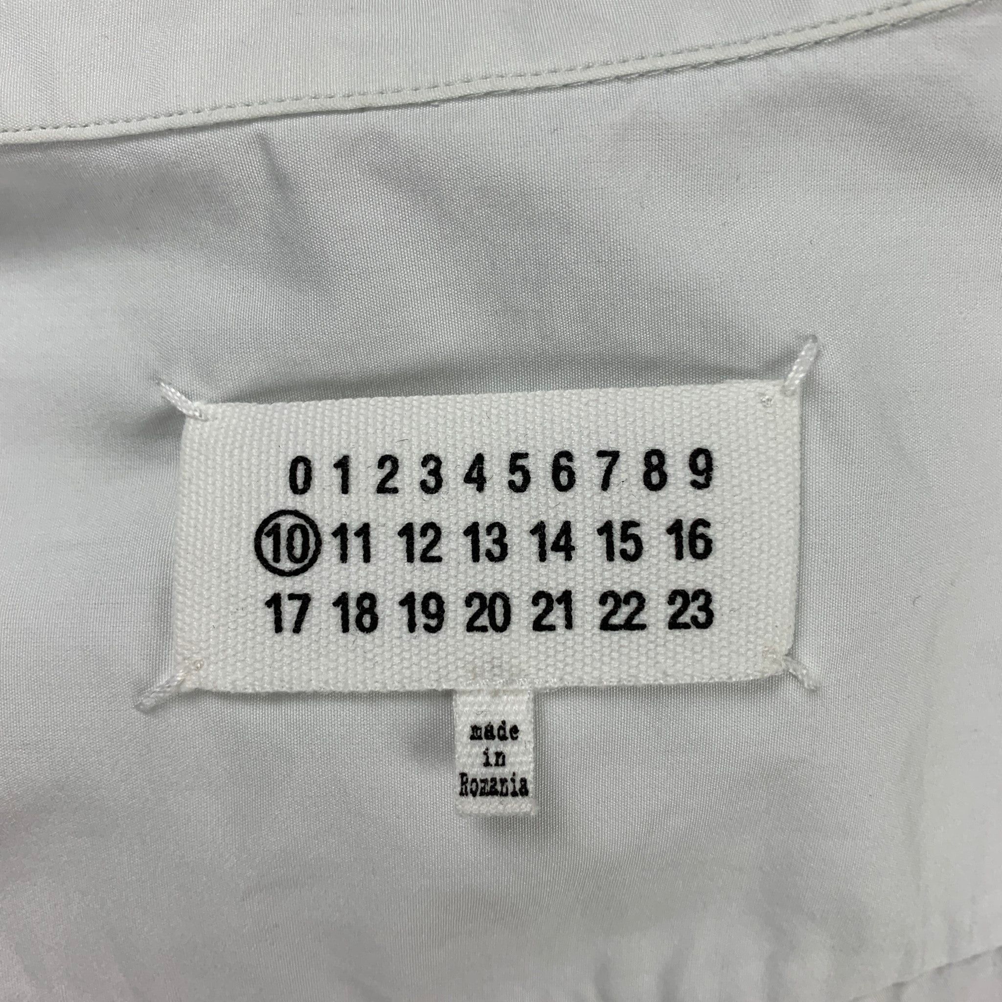 Maison Margiela White Cotton Short Sleeve Shirt Size US S / EU 44-46 / 1 - 6 Preview