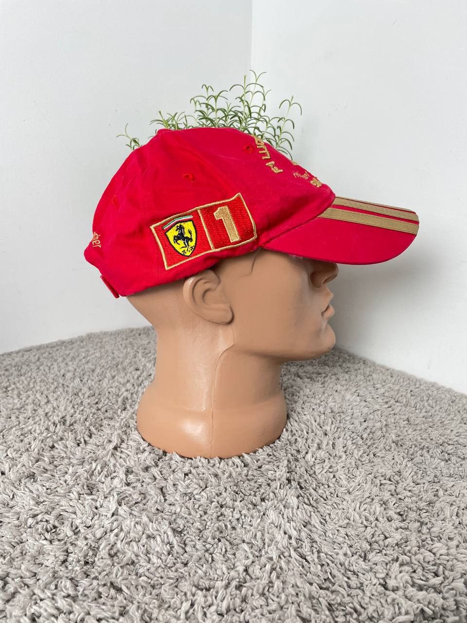Ferrari × Formula 1 × Vintage 2003 Vintage Michael Schumacher Six Times F1 Ferrari Cap Size ONE SIZE - 5 Thumbnail