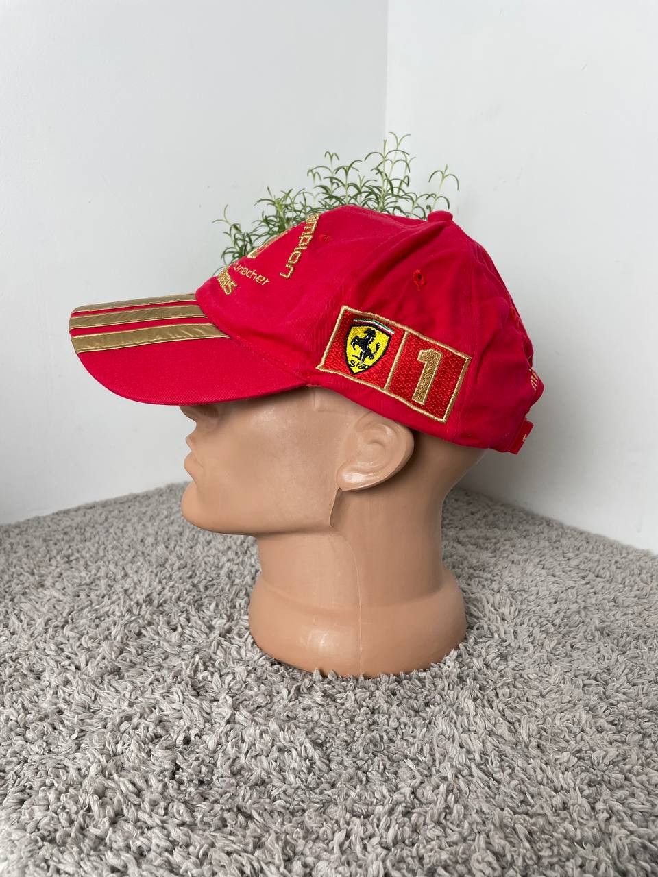 Ferrari × Formula 1 × Vintage 2003 Vintage Michael Schumacher Six Times F1 Ferrari Cap Size ONE SIZE - 4 Thumbnail