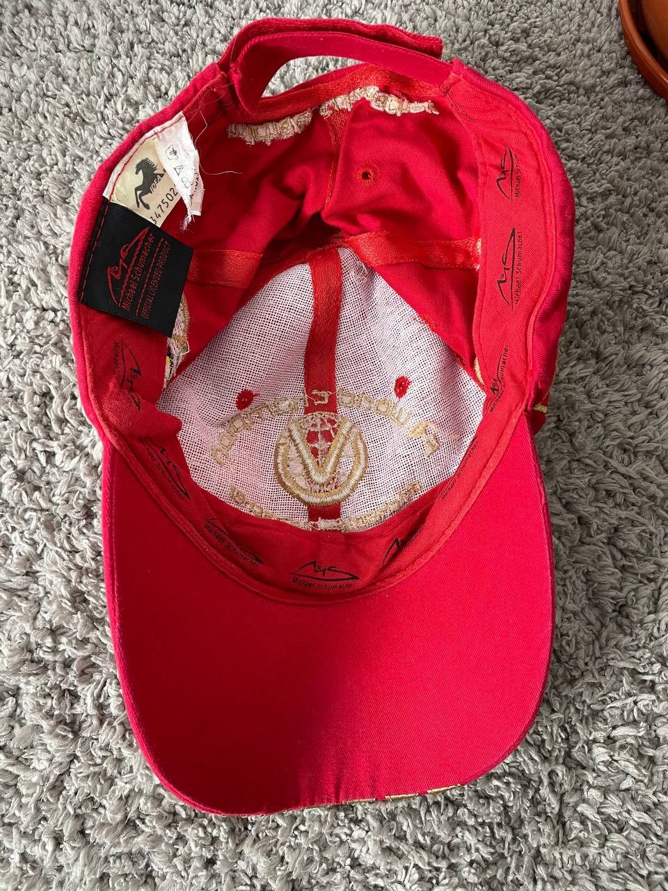 Ferrari × Formula 1 × Vintage 2003 Vintage Michael Schumacher Six Times F1 Ferrari Cap Size ONE SIZE - 7 Thumbnail