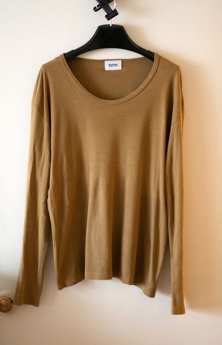 Japanese Brand Japan Cotton Silk Long Sleeve T-Shirt 3 L