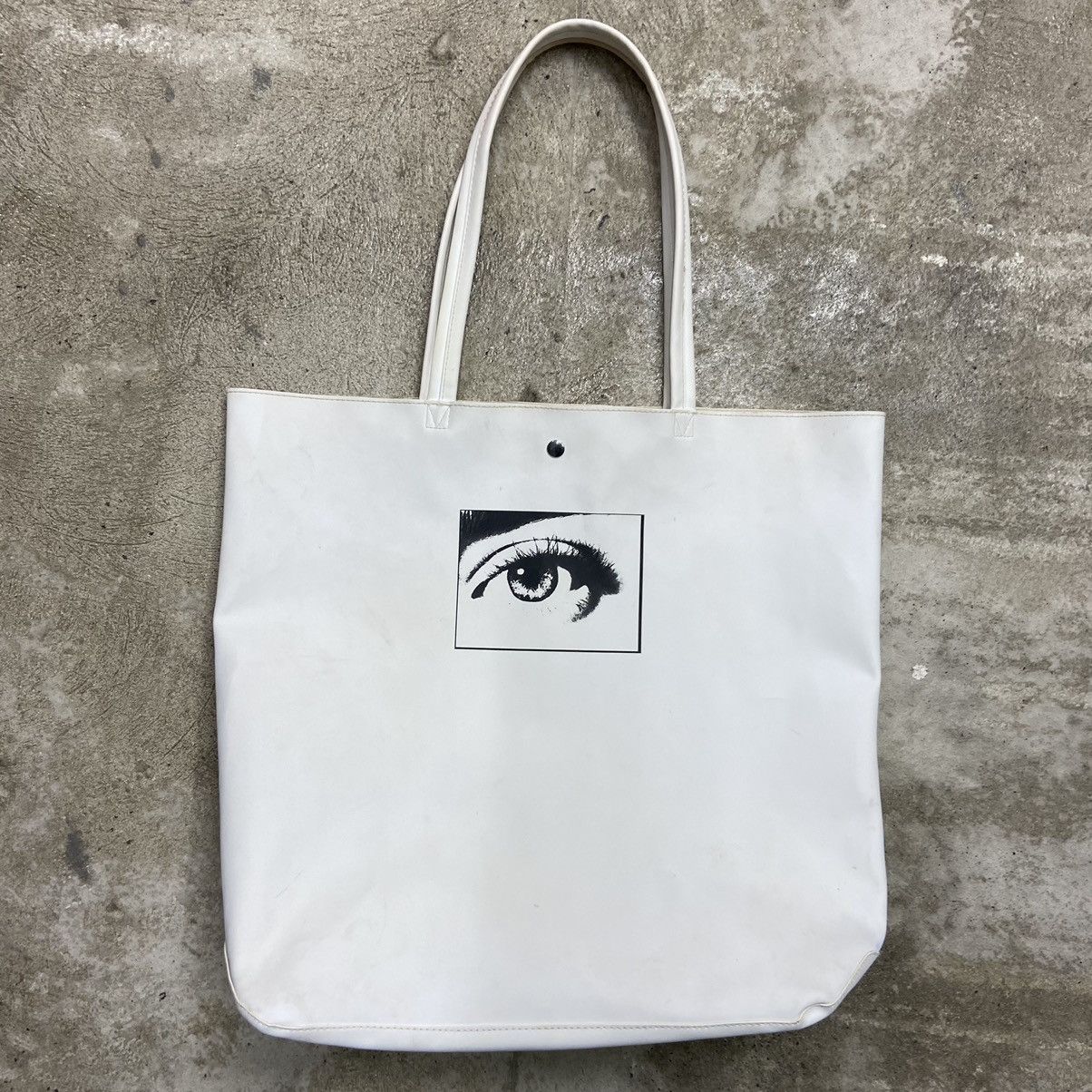 Calvin Klein CALVIN KLEIN EYE ECO LEATHER FADED RARE Y2K TOTE BAG № 6008 Size ONE SIZE - 1 Thumbnail
