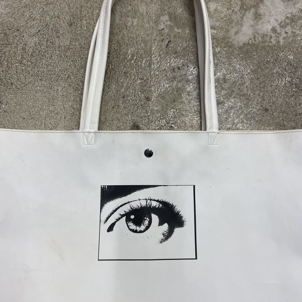Calvin Klein CALVIN KLEIN EYE ECO LEATHER FADED RARE Y2K TOTE BAG № 6008 Size ONE SIZE - 6 Thumbnail
