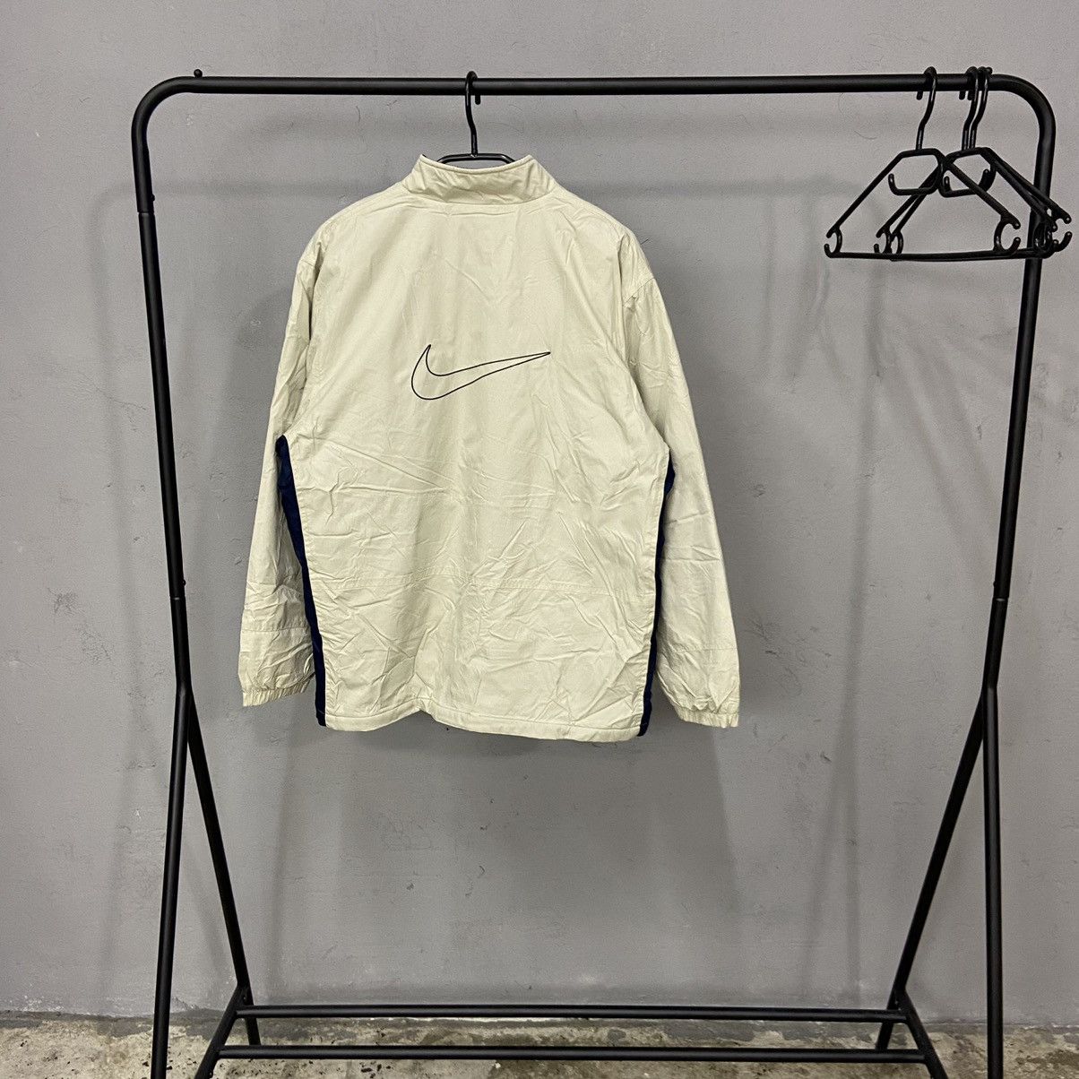 Nike 1990s NIKE NYLON JACKET BIG EMBROIDERED SWOOSH - № 2034 Size US L / EU 52-54 / 3 - 1 Thumbnail