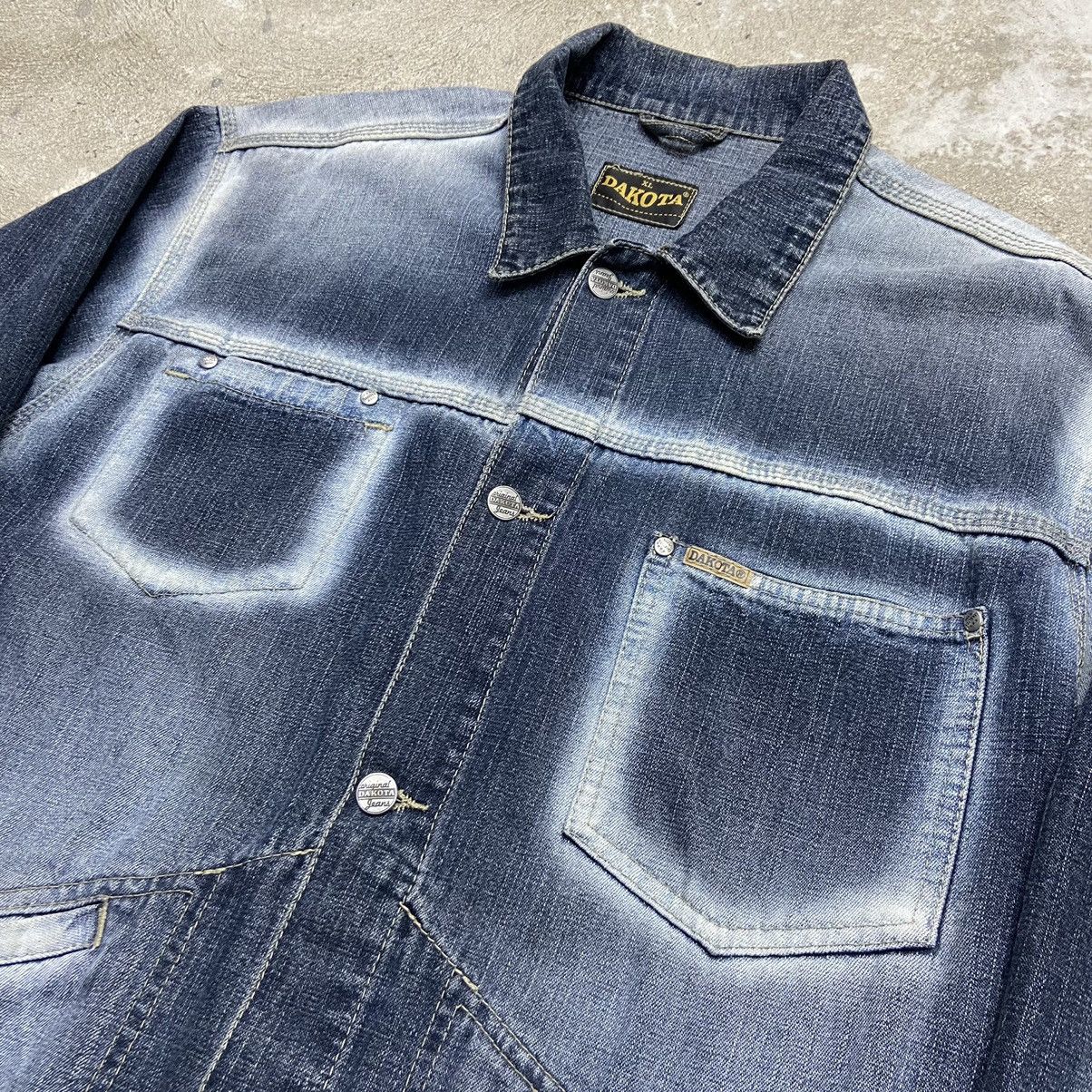 Vintage 1980s DACOTA BOXY FIT VINTAGE SUN FADED JEANS JACKET № 2065 Size US XL / EU 56 / 4 - 5 Thumbnail