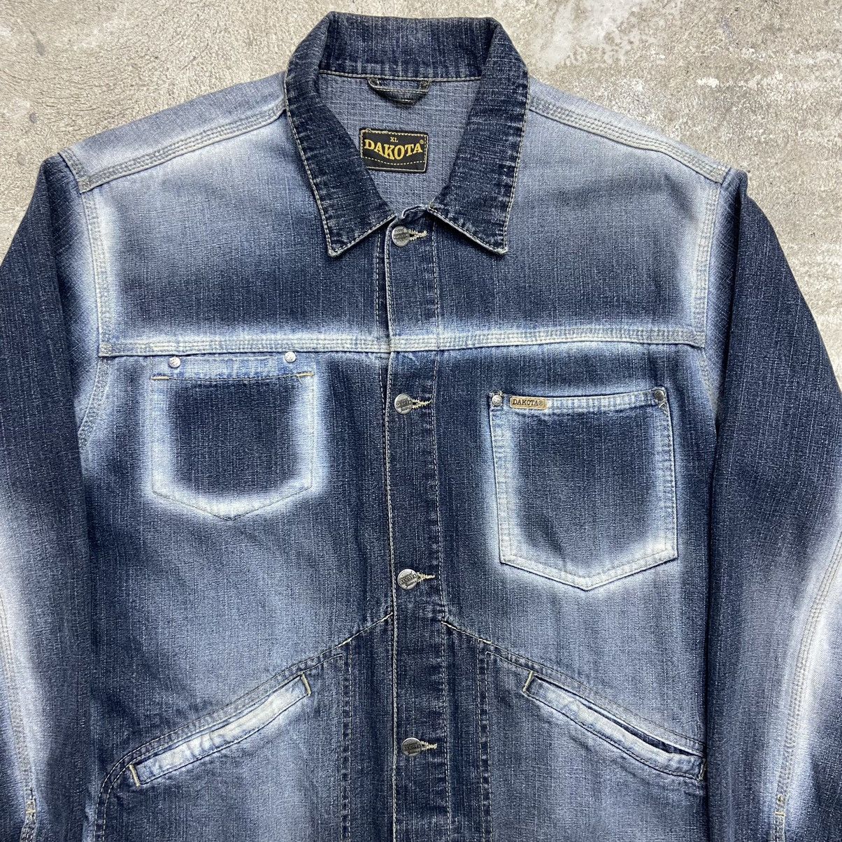 Vintage 1980s DACOTA BOXY FIT VINTAGE SUN FADED JEANS JACKET № 2065 Size US XL / EU 56 / 4 - 4 Thumbnail