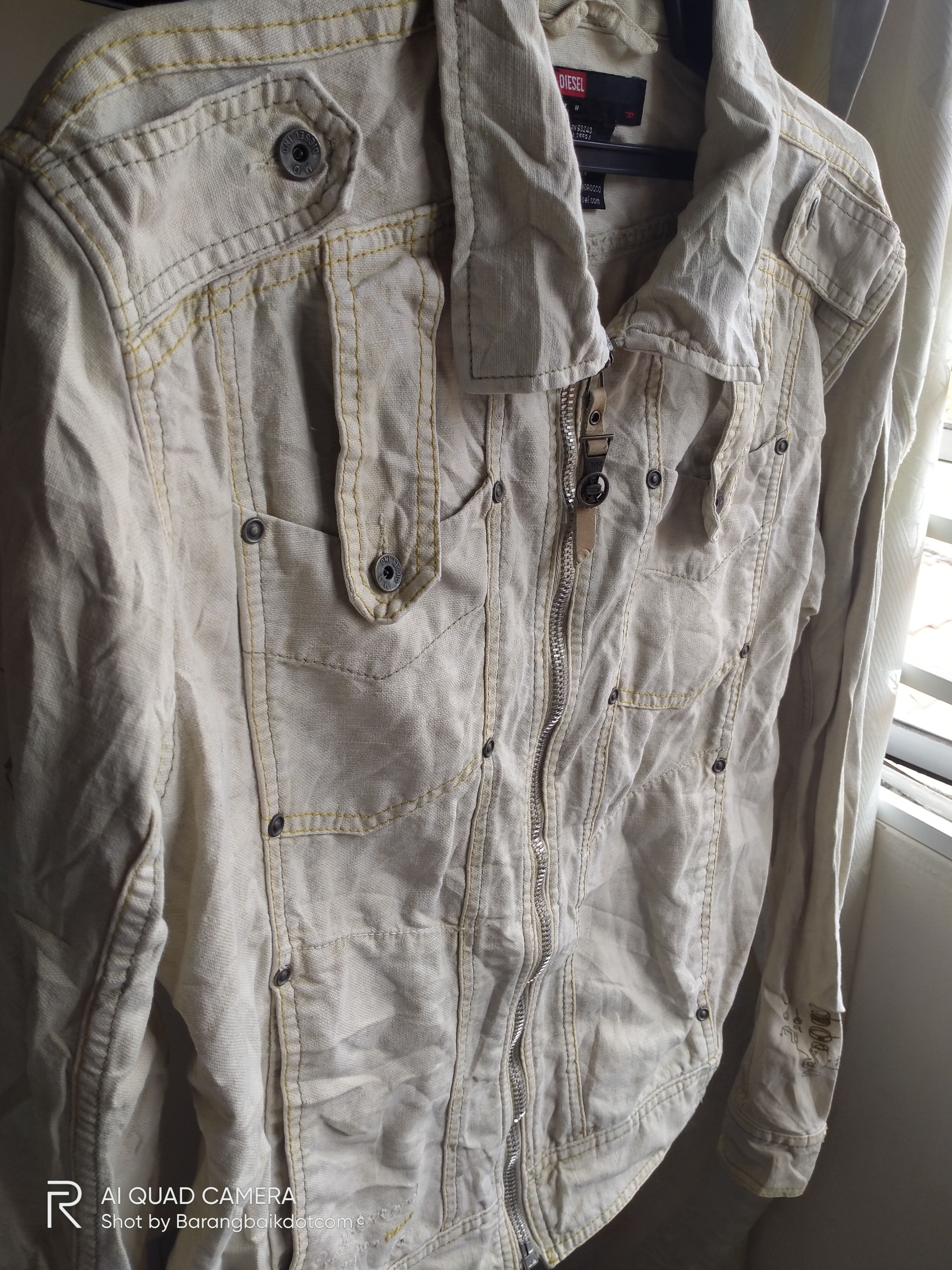 Diesel Diesel denim zip up trucker jackets Size US L / EU 52-54 / 3 - 2 Thumbnail