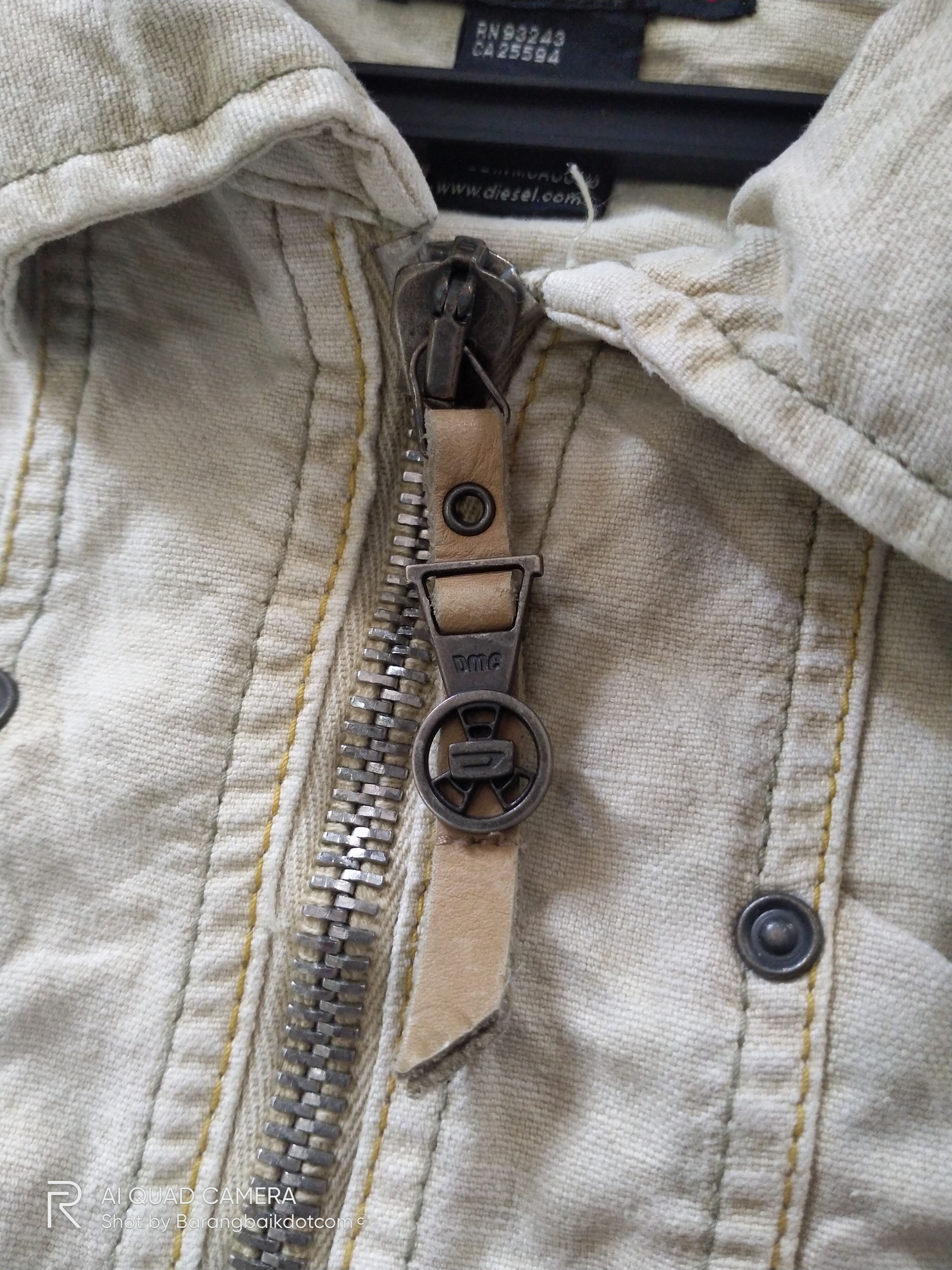 Diesel Diesel denim zip up trucker jackets Size US L / EU 52-54 / 3 - 7 Thumbnail