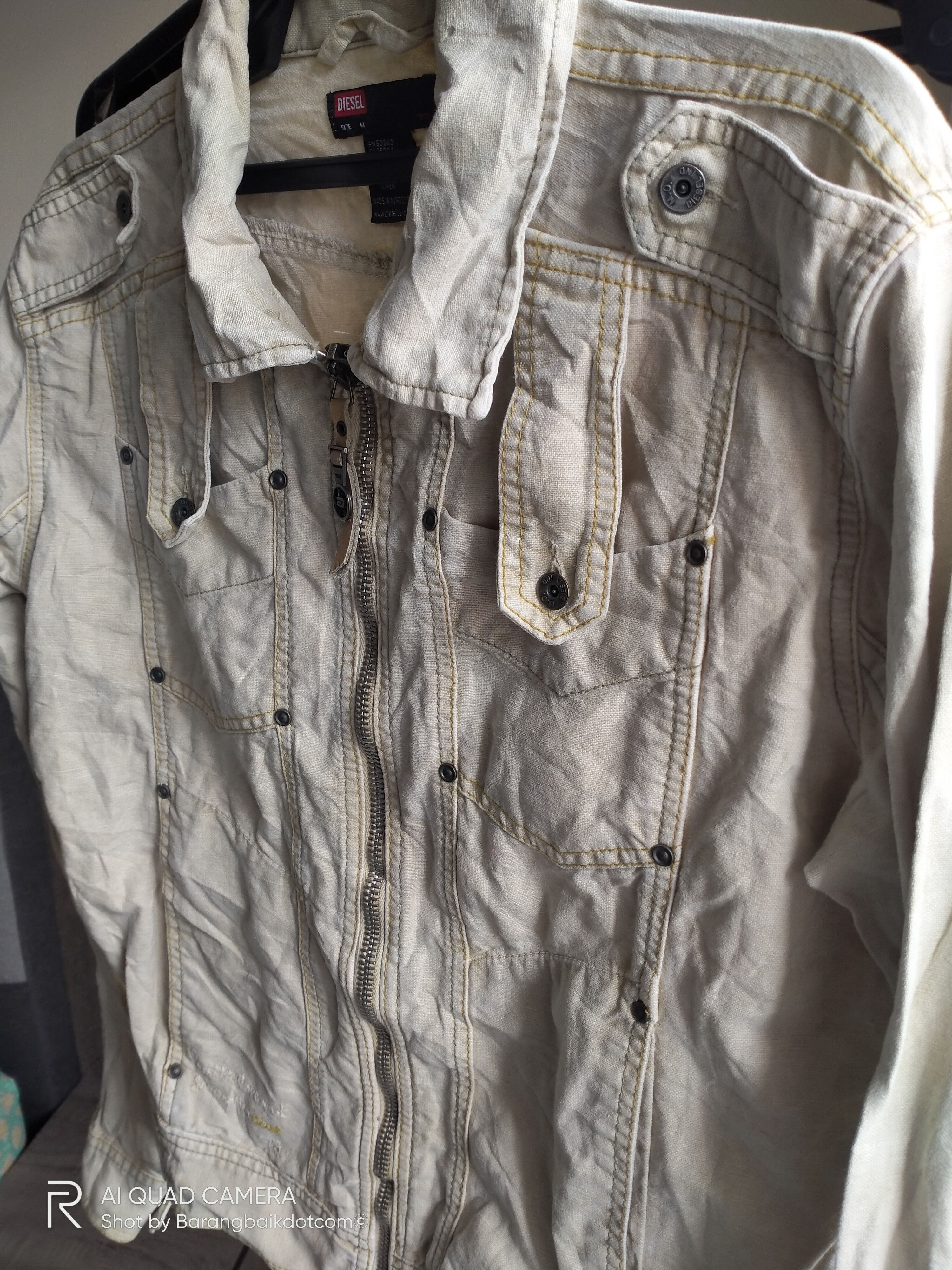 Diesel Diesel denim zip up trucker jackets Size US L / EU 52-54 / 3 - 4 Thumbnail
