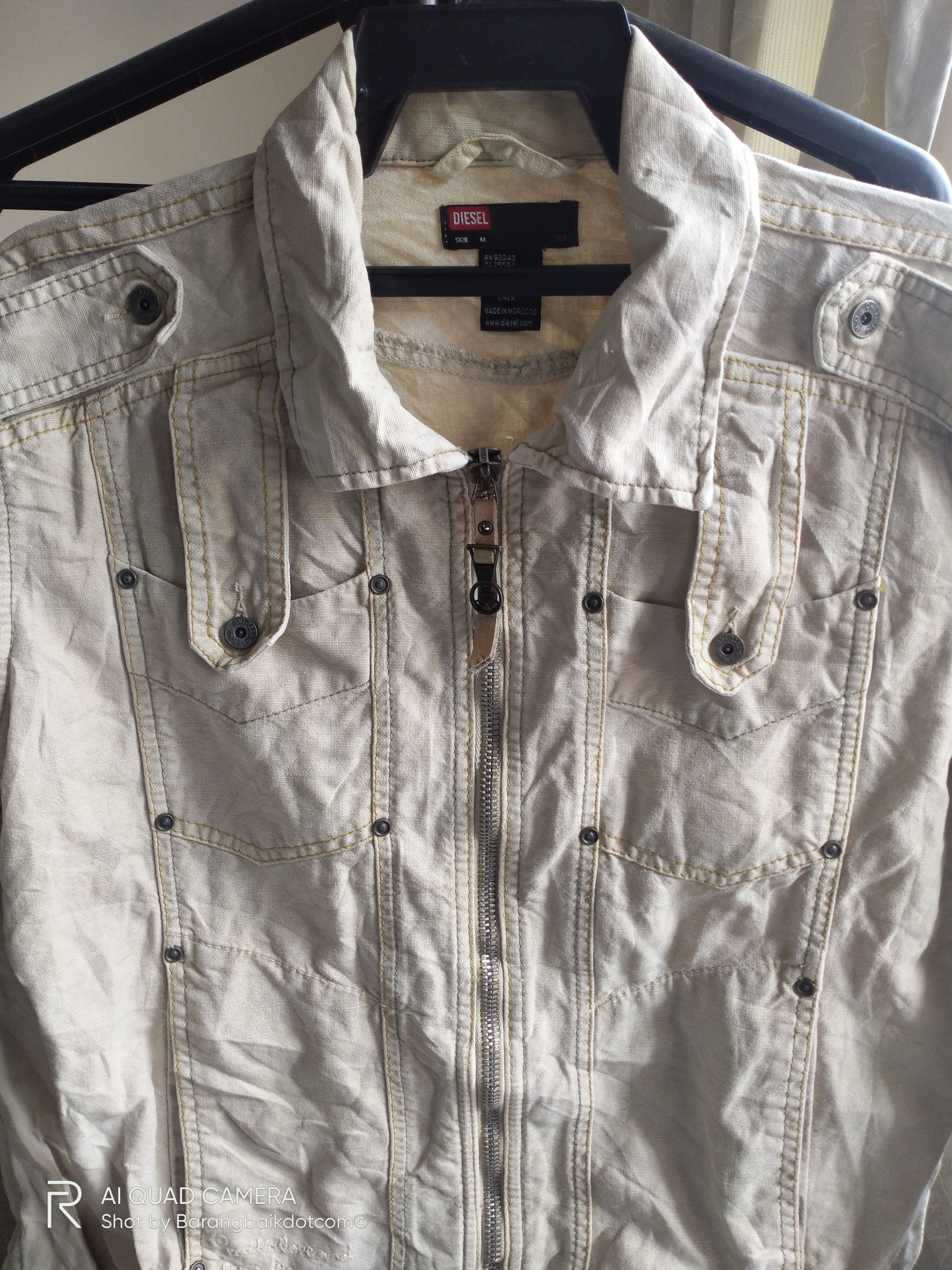 Diesel Diesel denim zip up trucker jackets Size US L / EU 52-54 / 3 - 3 Thumbnail