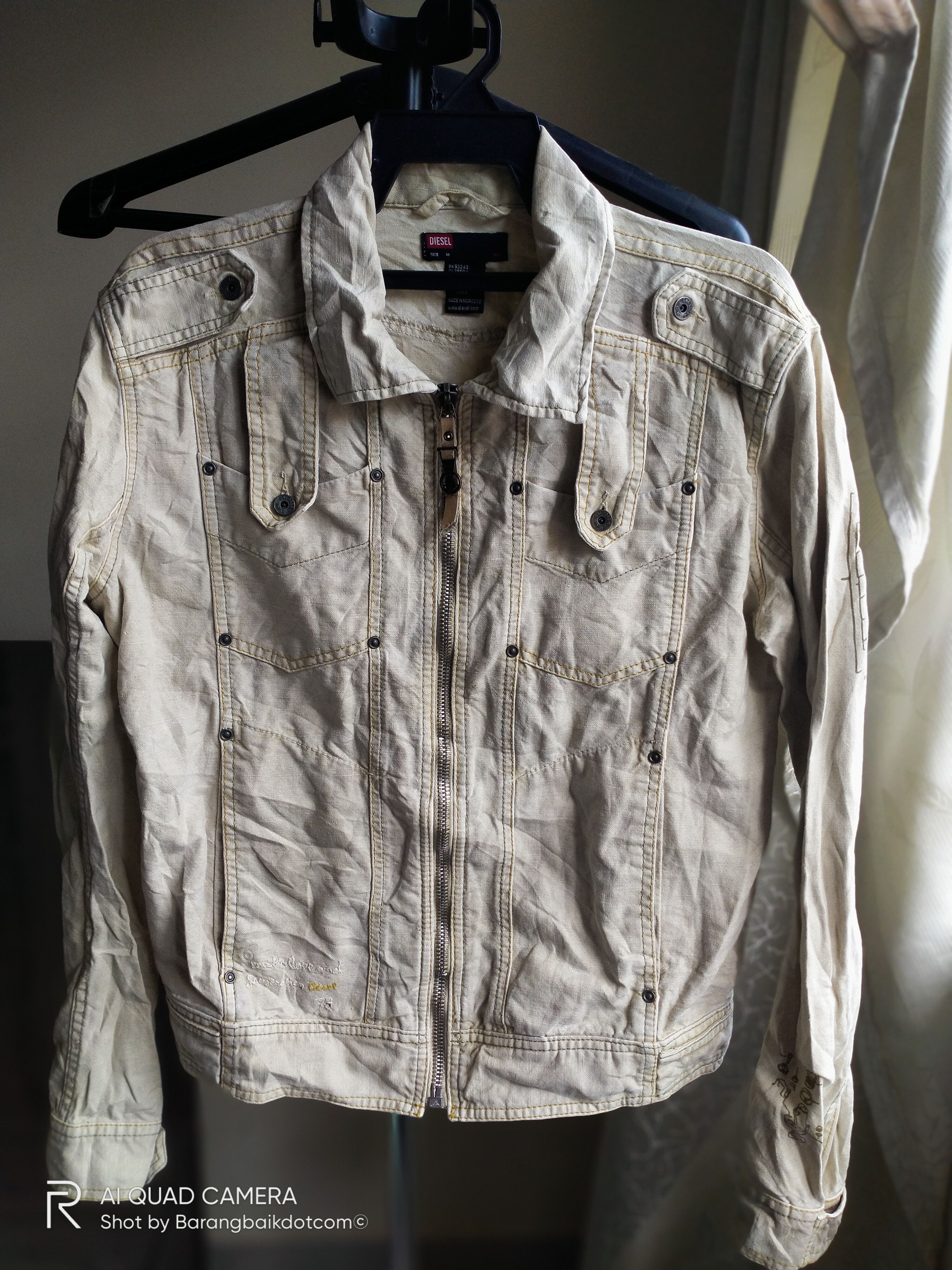 Diesel Diesel denim zip up trucker jackets Size US L / EU 52-54 / 3 - 1 Thumbnail