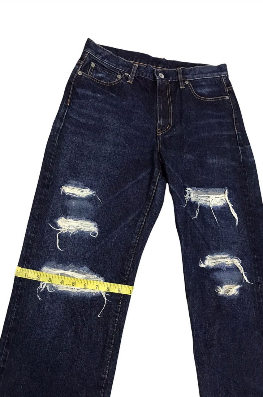 If Six Was Nine × Japanese Brand Whiz limited Japan Distressed SELVEDGE JEANS Size US 33 - 22 Thumbnail