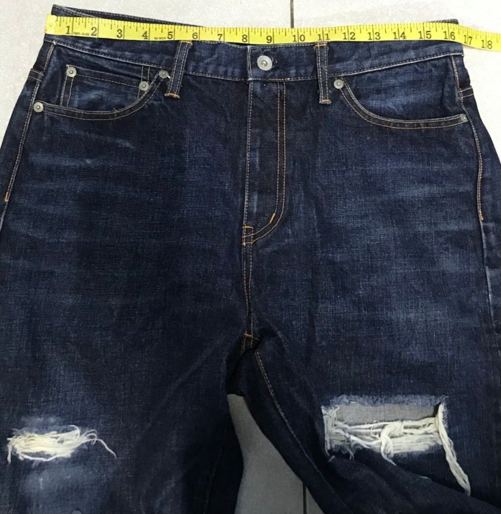 If Six Was Nine × Japanese Brand Whiz limited Japan Distressed SELVEDGE JEANS Size US 33 - 18 Thumbnail