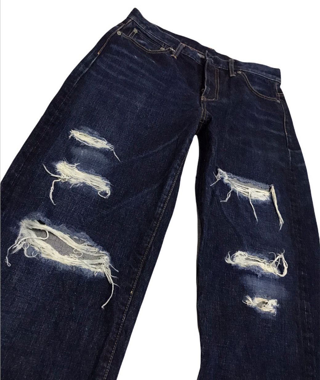 If Six Was Nine × Japanese Brand Whiz limited Japan Distressed SELVEDGE JEANS Size US 33 - 4 Thumbnail