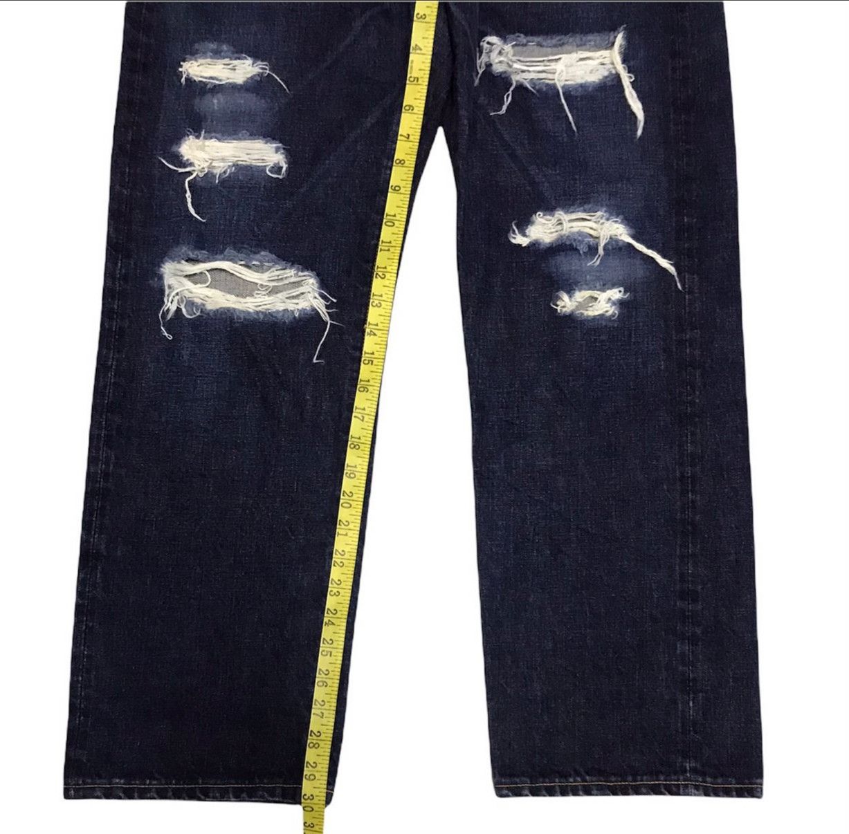 If Six Was Nine × Japanese Brand Whiz limited Japan Distressed SELVEDGE JEANS Size US 33 - 20 Thumbnail