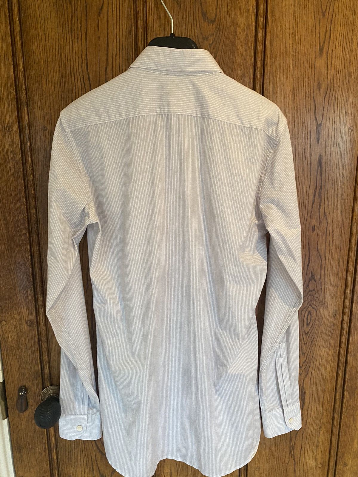 Saint Laurent Paris $890 🤑 SS18 Saint Laurent off white silk blend poplin shirt Size 38R - 18 Thumbnail