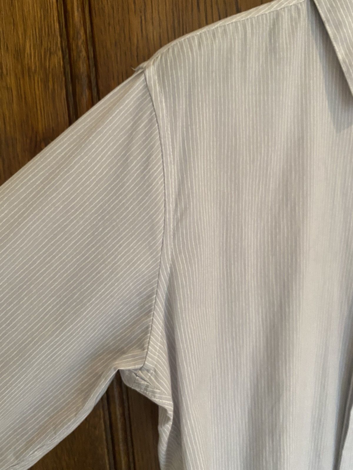 Saint Laurent Paris $890 🤑 SS18 Saint Laurent off white silk blend poplin shirt Size 38R - 11 Thumbnail