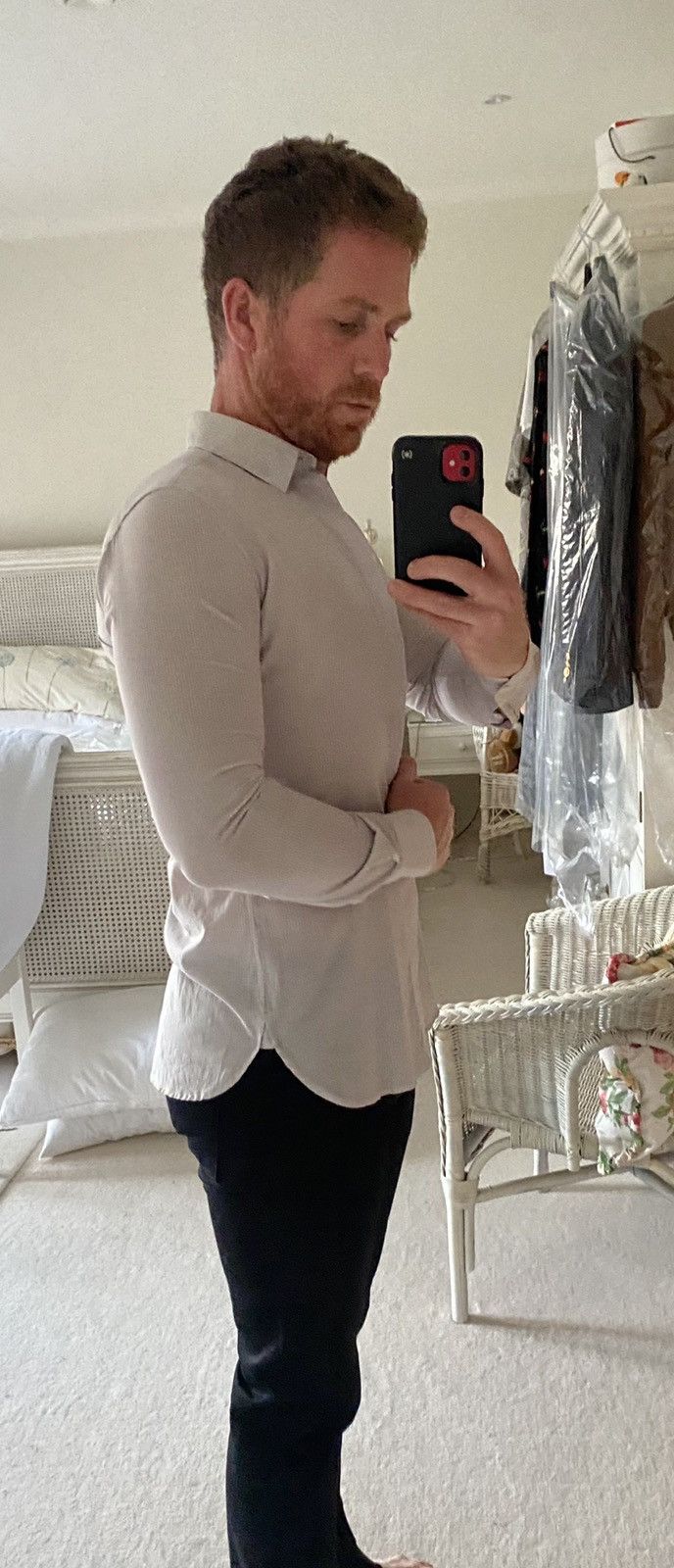 Saint Laurent Paris $890 🤑 SS18 Saint Laurent off white silk blend poplin shirt Size 38R - 5 Thumbnail