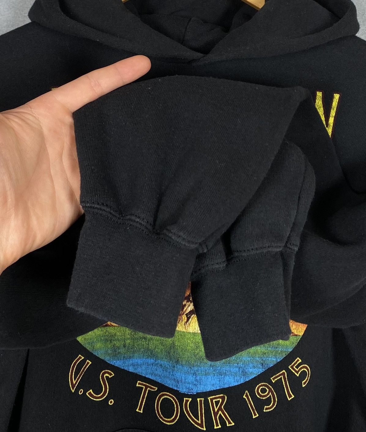 Band Tees Led Zeppelin USA Tour 1975 Hard Rock Merch 2007 Hoodie Black Size US S / EU 44-46 / 1 - 5 Thumbnail