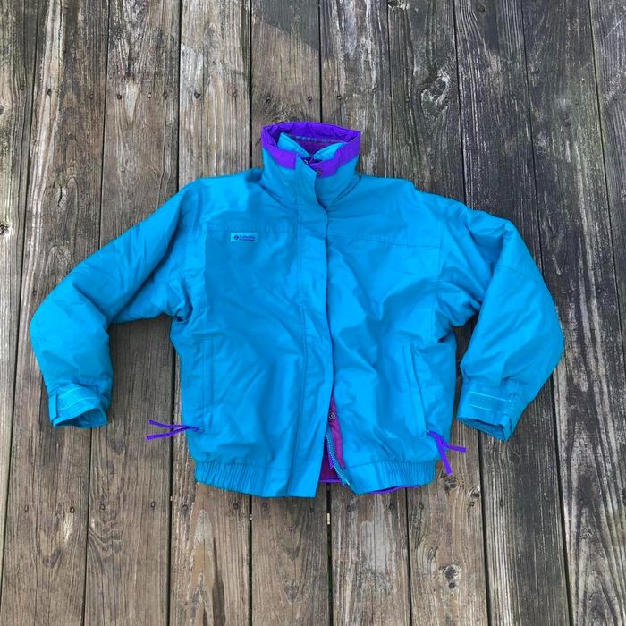 Columbia Vintage 80s Turquoise Purple Columbia Bugaloo Parka 3 in 1 ...