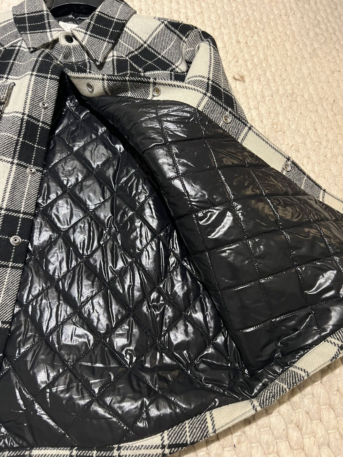 Celine FW21 Plaid check wool fully-lined overshirt hooded jacket Size US M / EU 48-50 / 2 - 4 Thumbnail