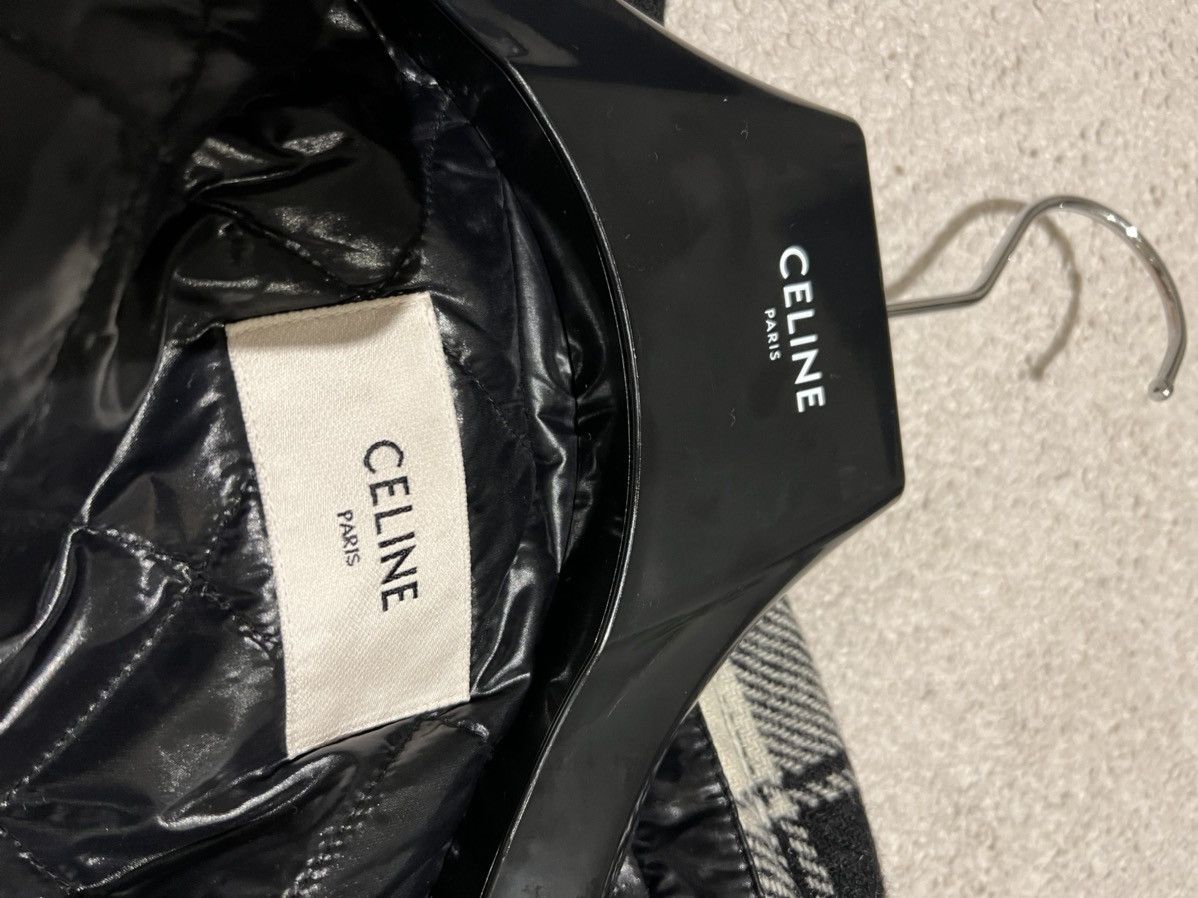 Celine FW21 Plaid check wool fully-lined overshirt hooded jacket Size US M / EU 48-50 / 2 - 7 Thumbnail