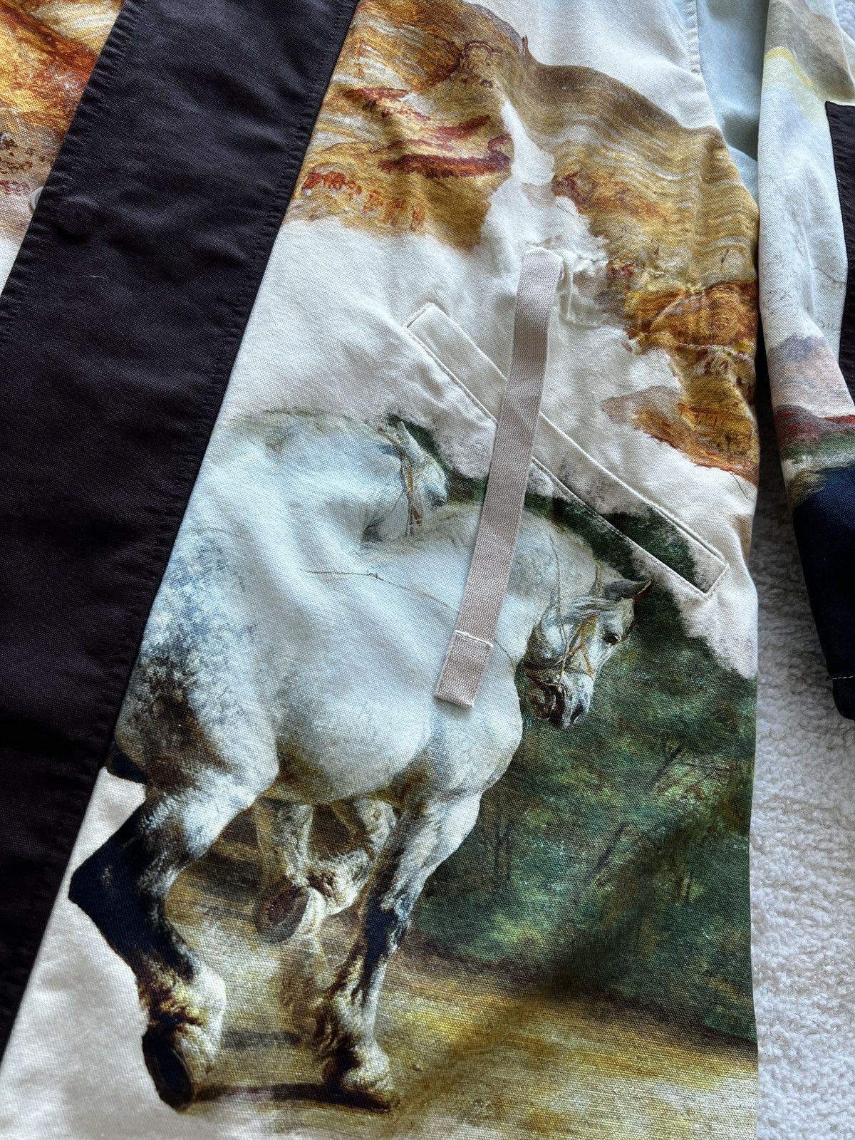 Acne Studios Acne Studios Horse Print Fishtail Parka | Grailed
