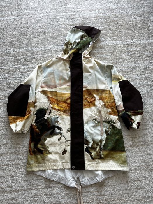 Acne Studios Acne Studios Horse Print Fishtail Parka | Grailed