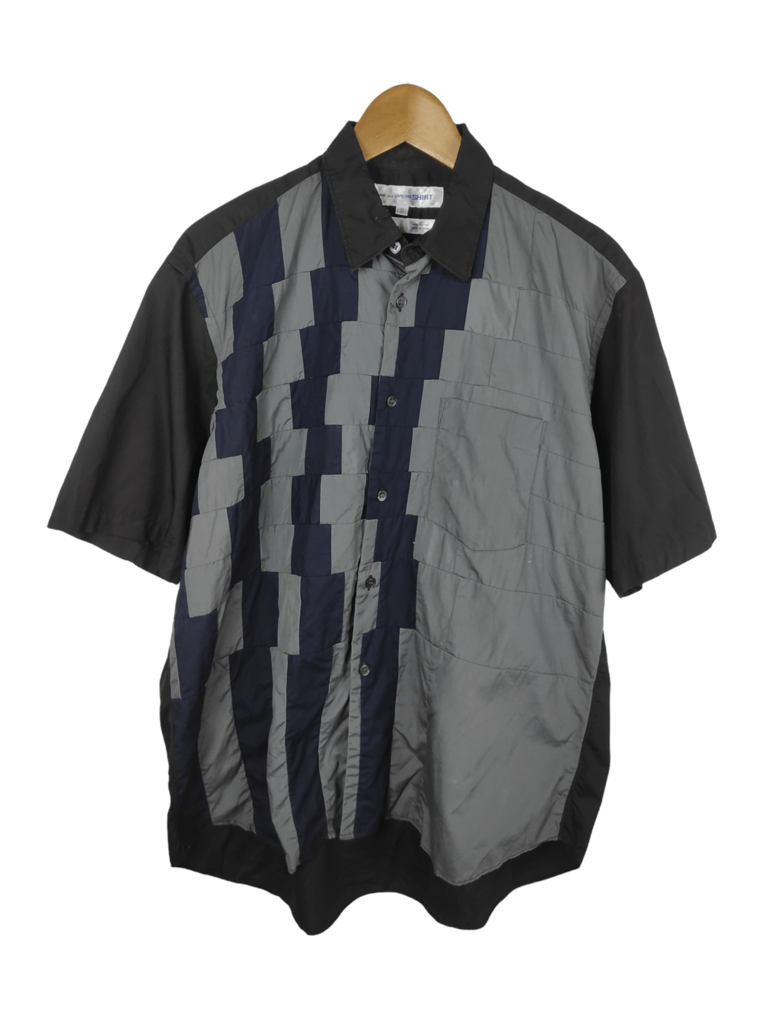 Comme des Garcons 🔥OFFER🔥Vintage Comme Des Garcons Two Tone Shirt Size US S / EU 44-46 / 1 - 2 Thumbnail