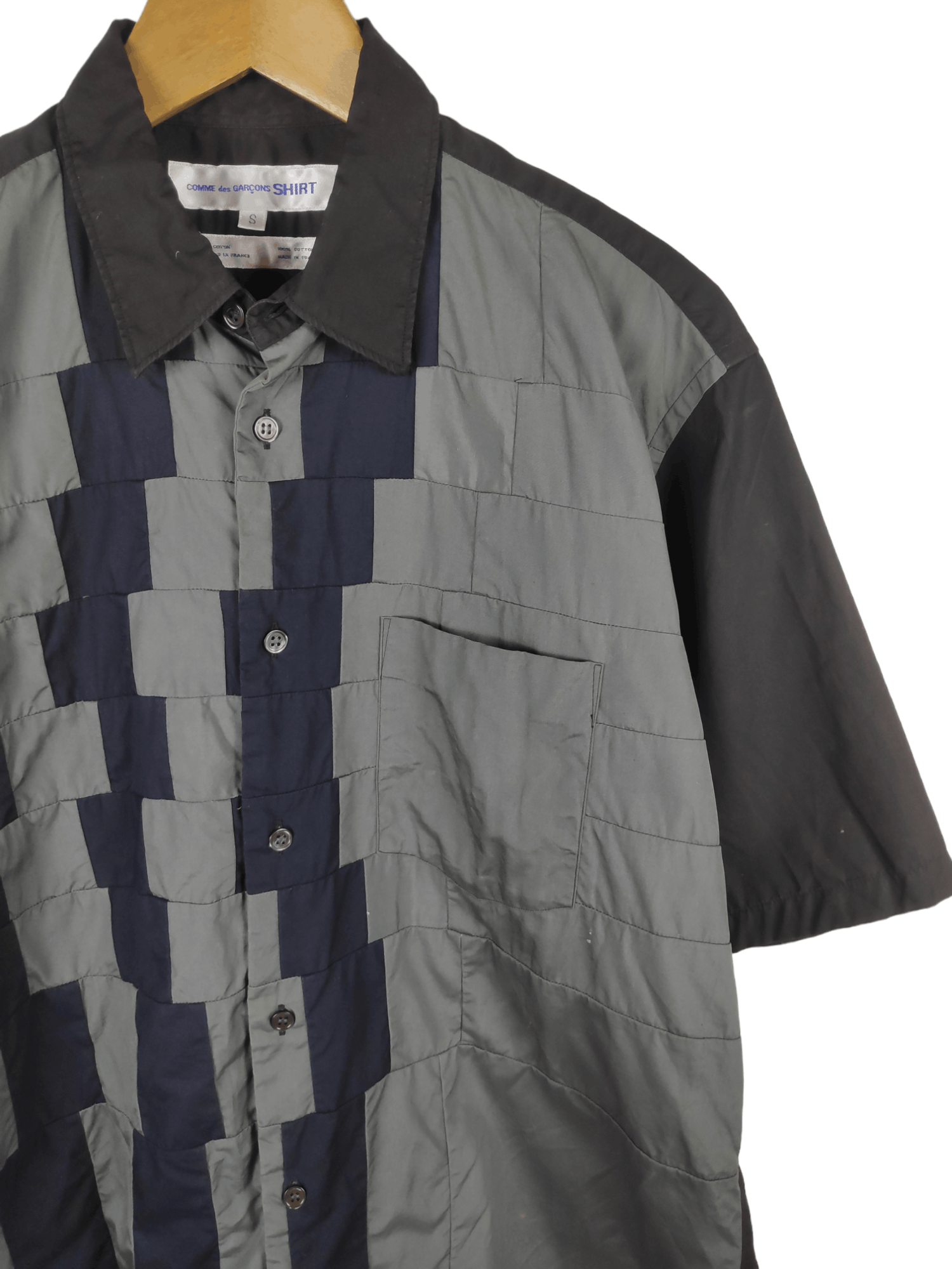 Comme des Garcons 🔥OFFER🔥Vintage Comme Des Garcons Two Tone Shirt Size US S / EU 44-46 / 1 - 1 Thumbnail