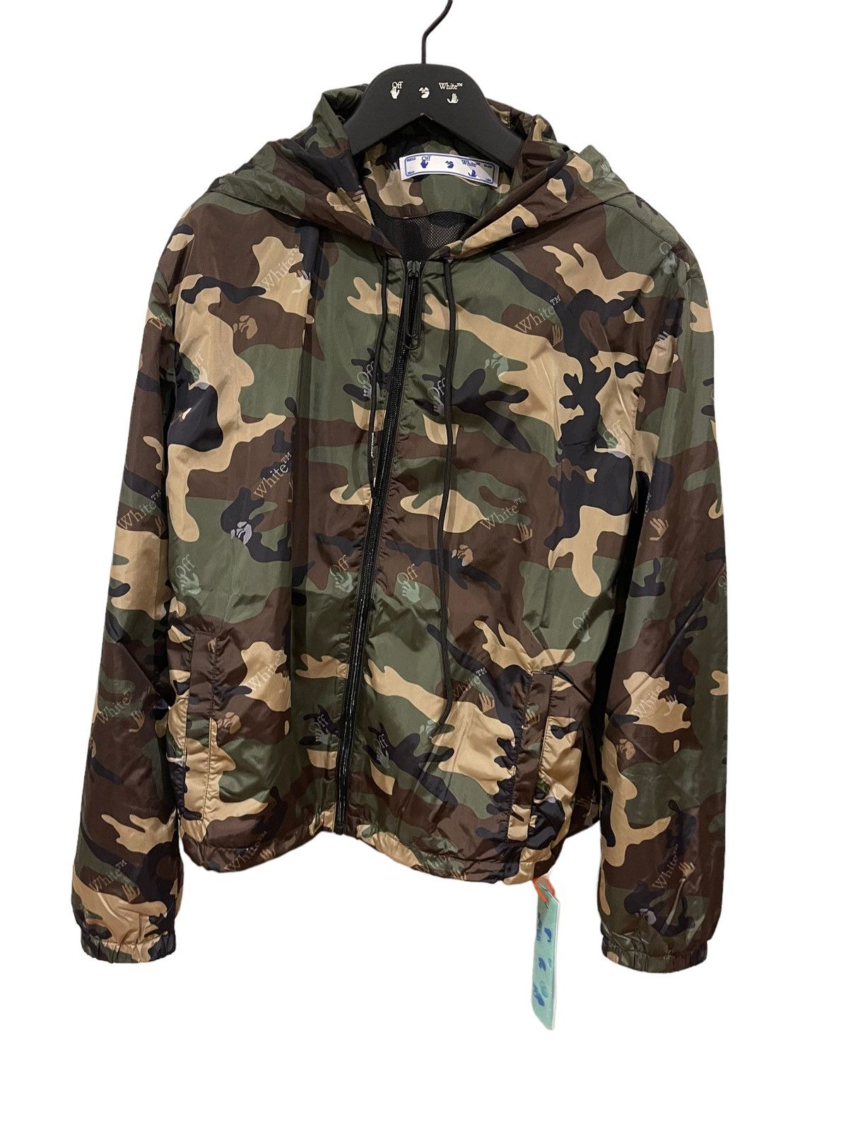 Off White Logo Camo Track Jacket