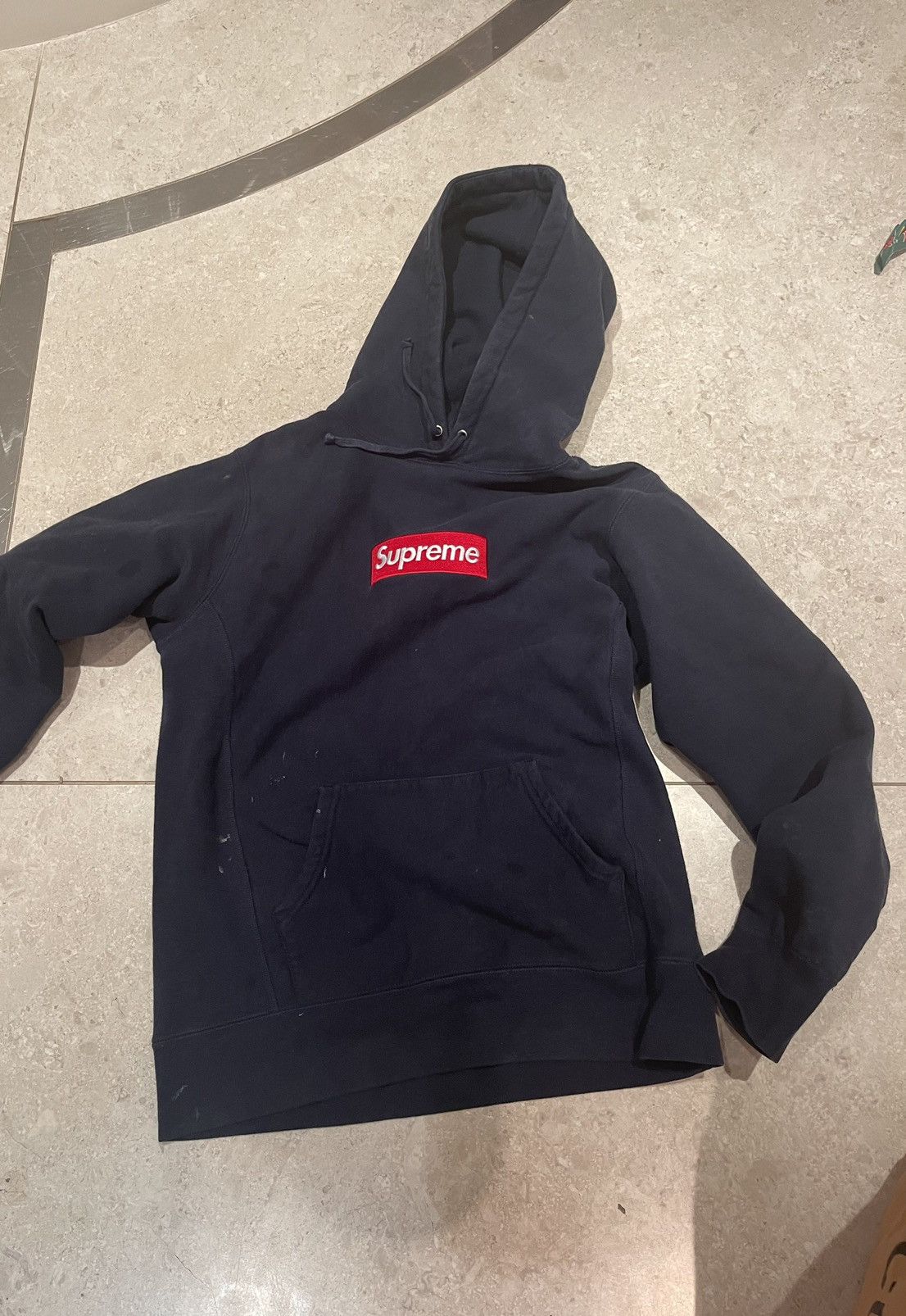 Black and red supreme box logo hoodie hotsell