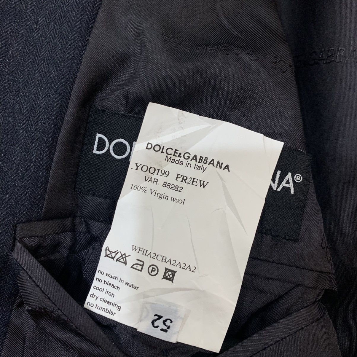 Designer × Dolce & Gabbana × Vintage 🇮🇹Dolce & Gabbana Virgin Wool Blazer Jacket Size US L / EU 52-54 / 3 - 14 Thumbnail