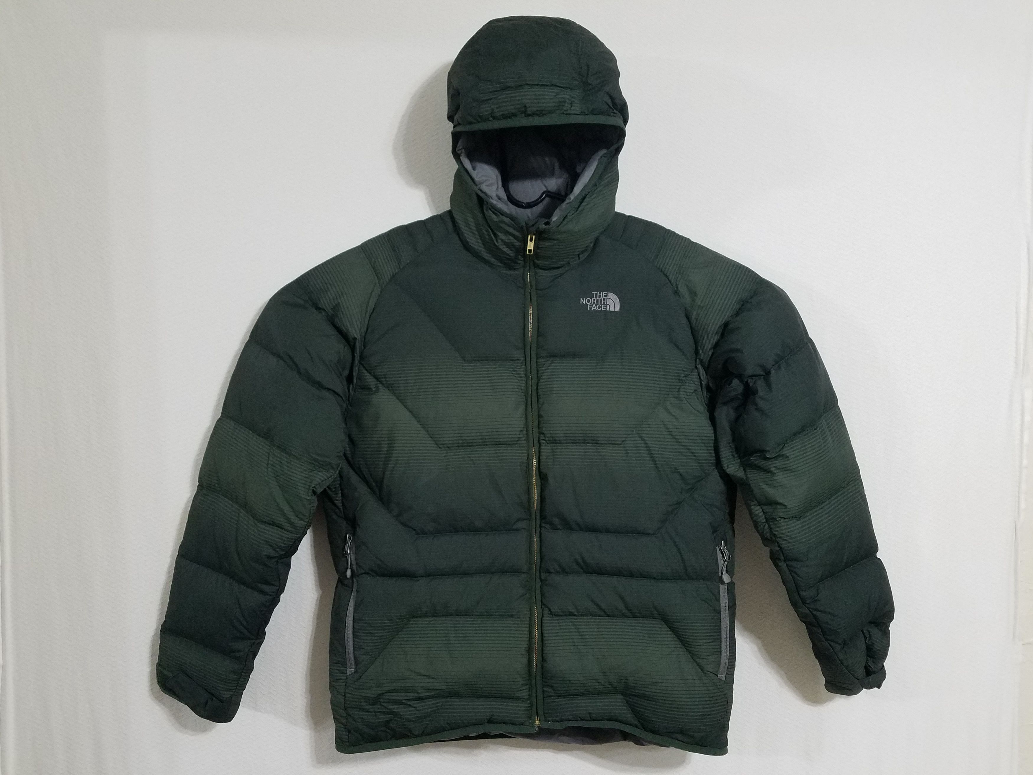 The North Face North Face Mens Green Medium Down Jacket Coat Hood | Grailed