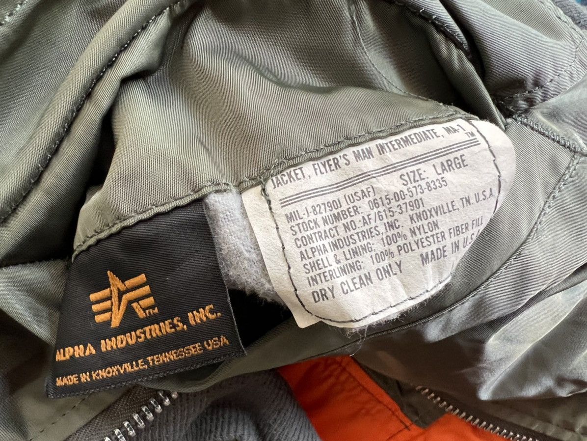 Alpha Industries Vintage 80s Alpha Industries USAF MA-1 Bomber Jacket Size US L / EU 52-54 / 3 - 13 Thumbnail