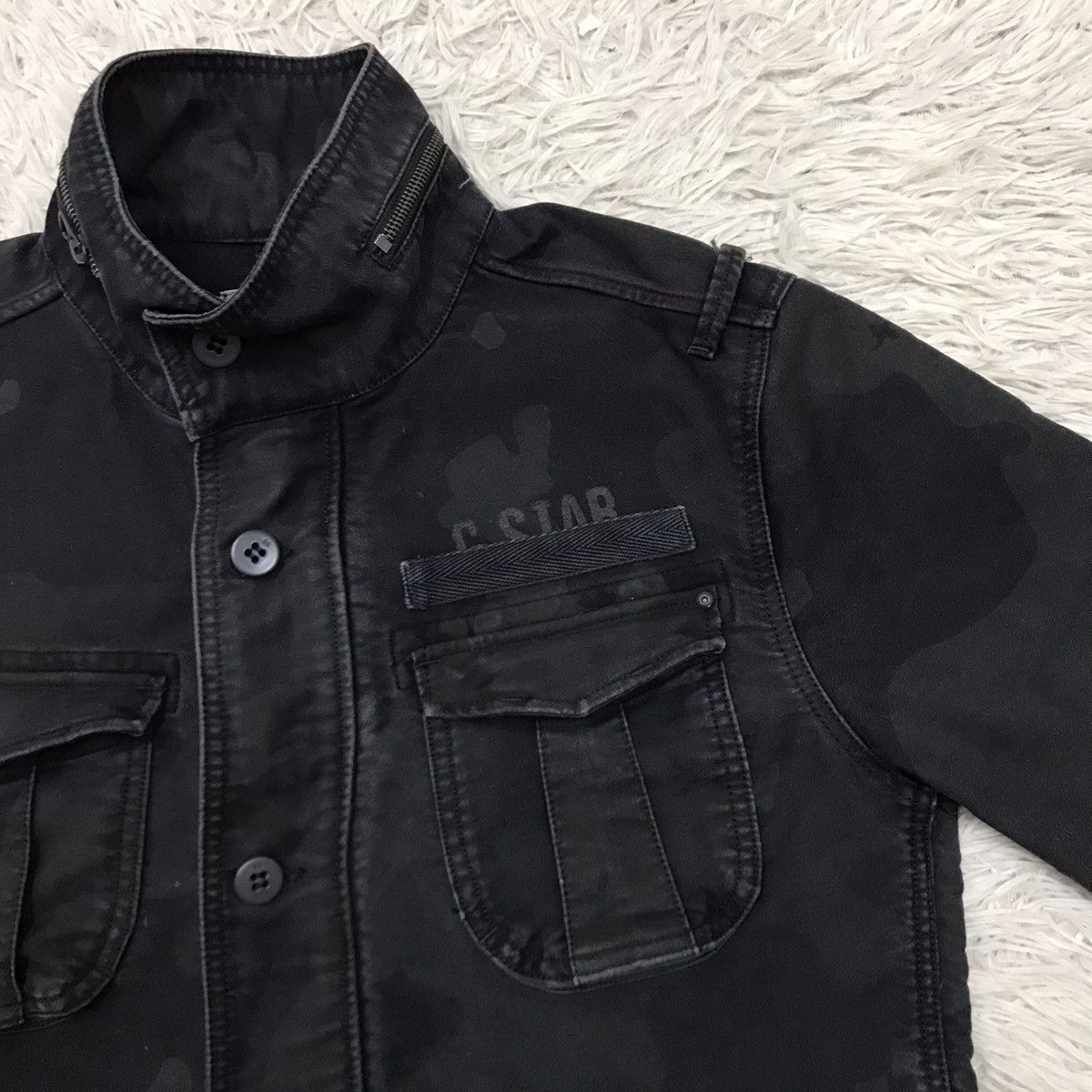 G-Star G-Star Raw Black Camo Style Design Cargo Jacket Size US S / EU 44-46 / 1 - 10 Thumbnail