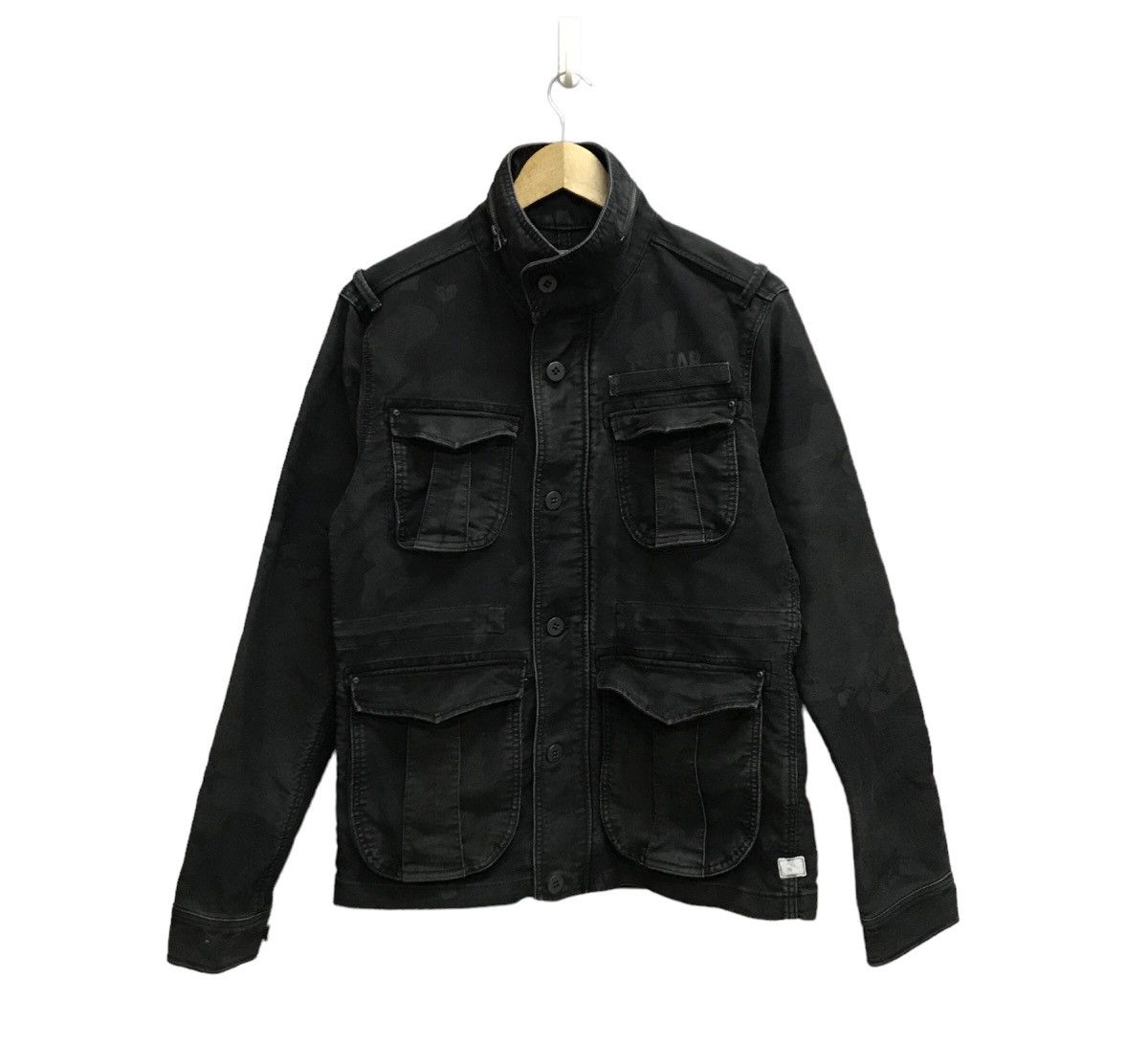 G-Star G-Star Raw Black Camo Style Design Cargo Jacket Size US S / EU 44-46 / 1 - 1 Thumbnail