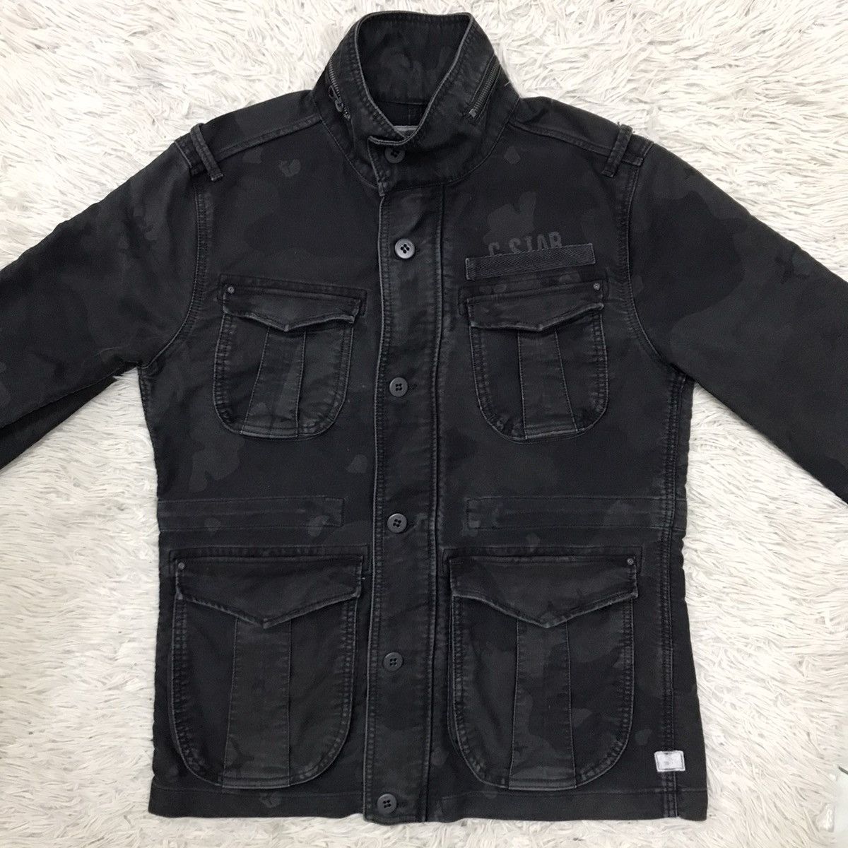 G-Star G-Star Raw Black Camo Style Design Cargo Jacket Size US S / EU 44-46 / 1 - 9 Thumbnail