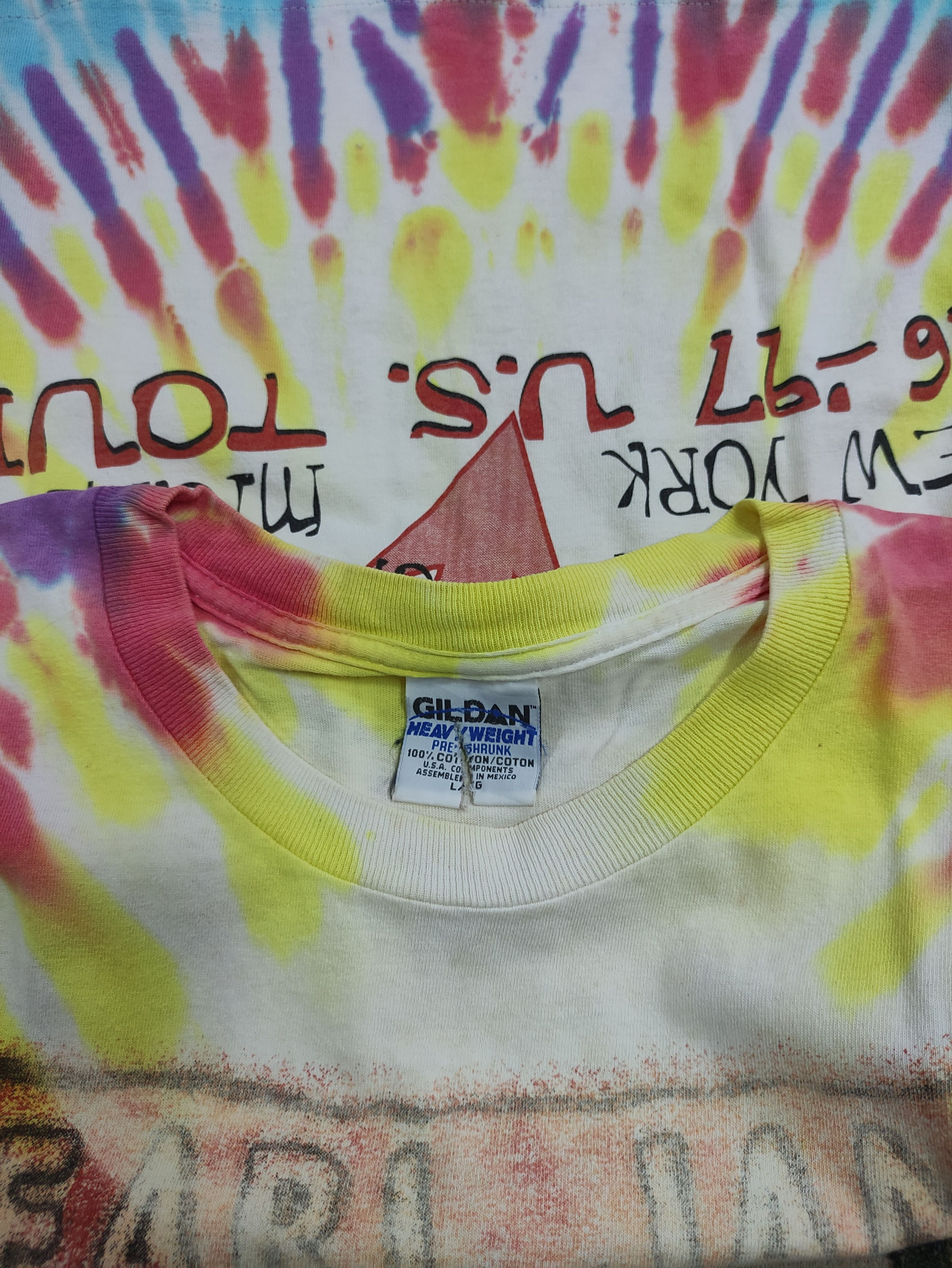 Band Tees VINTAGE PEARL JAM NO CODE 96-97 US TOUR TIE DYE BAND TEE Size US M / EU 48-50 / 2 - 6 Thumbnail