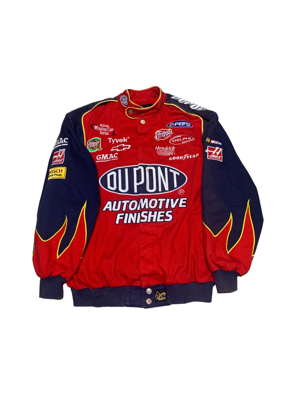 Vintage Vintage NASCAR Jeff Gordon Flames Chase Authentics Jacket | Grailed