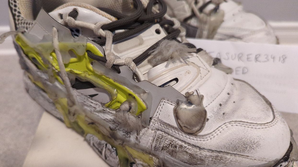 maison margiela fusion sneakers on feet