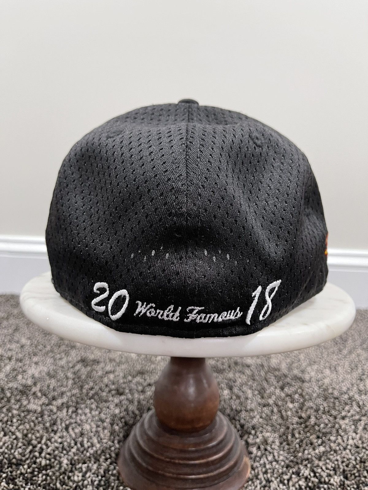 Supreme Supreme New Era SS18 Black Mesh Baseball Fitted Box Logo Hat Size ONE SIZE - 4 Thumbnail