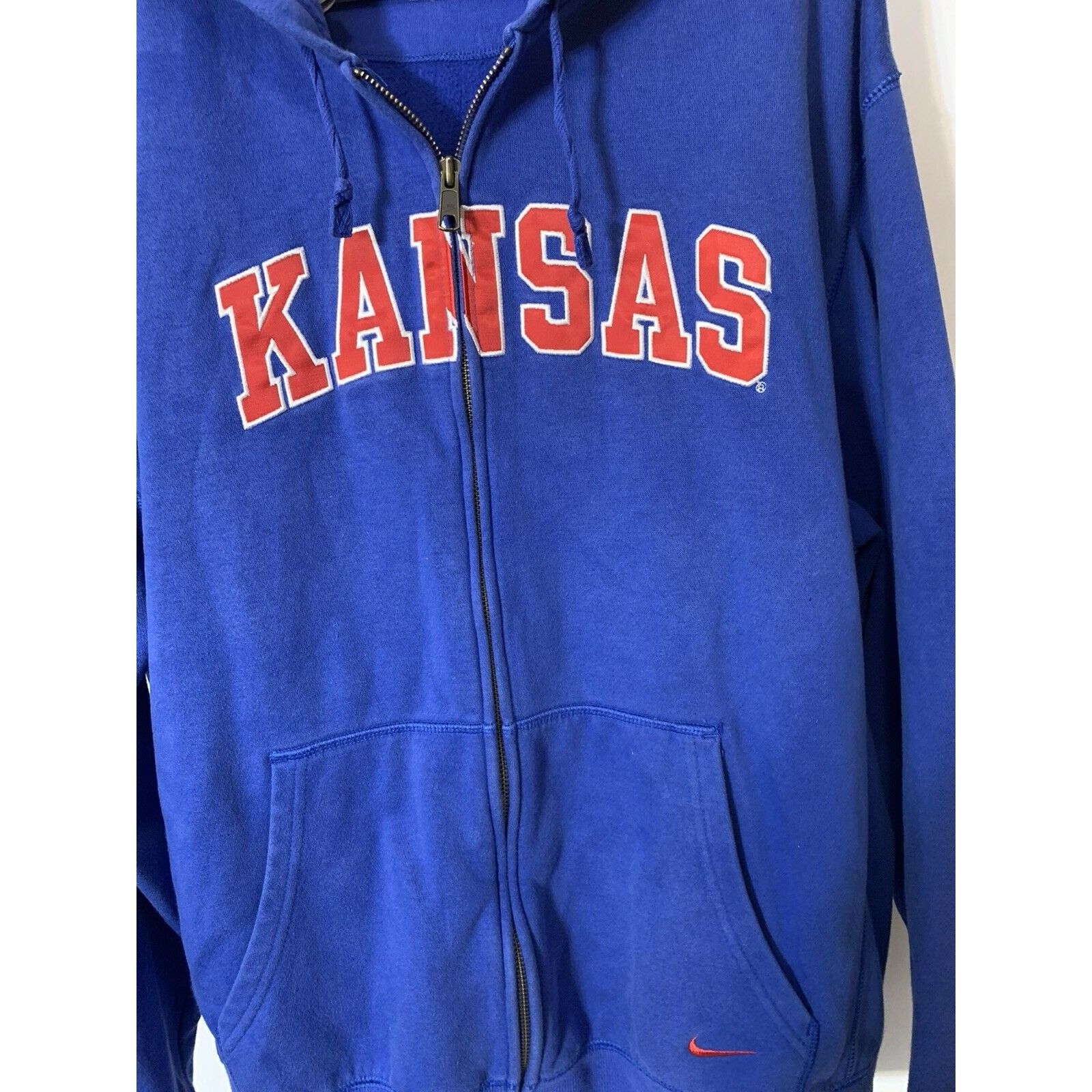 Nike VTG Nike Men’s Sz L kansas Hoodie full zip sweatshirt Size US L / EU 52-54 / 3 - 5 Thumbnail
