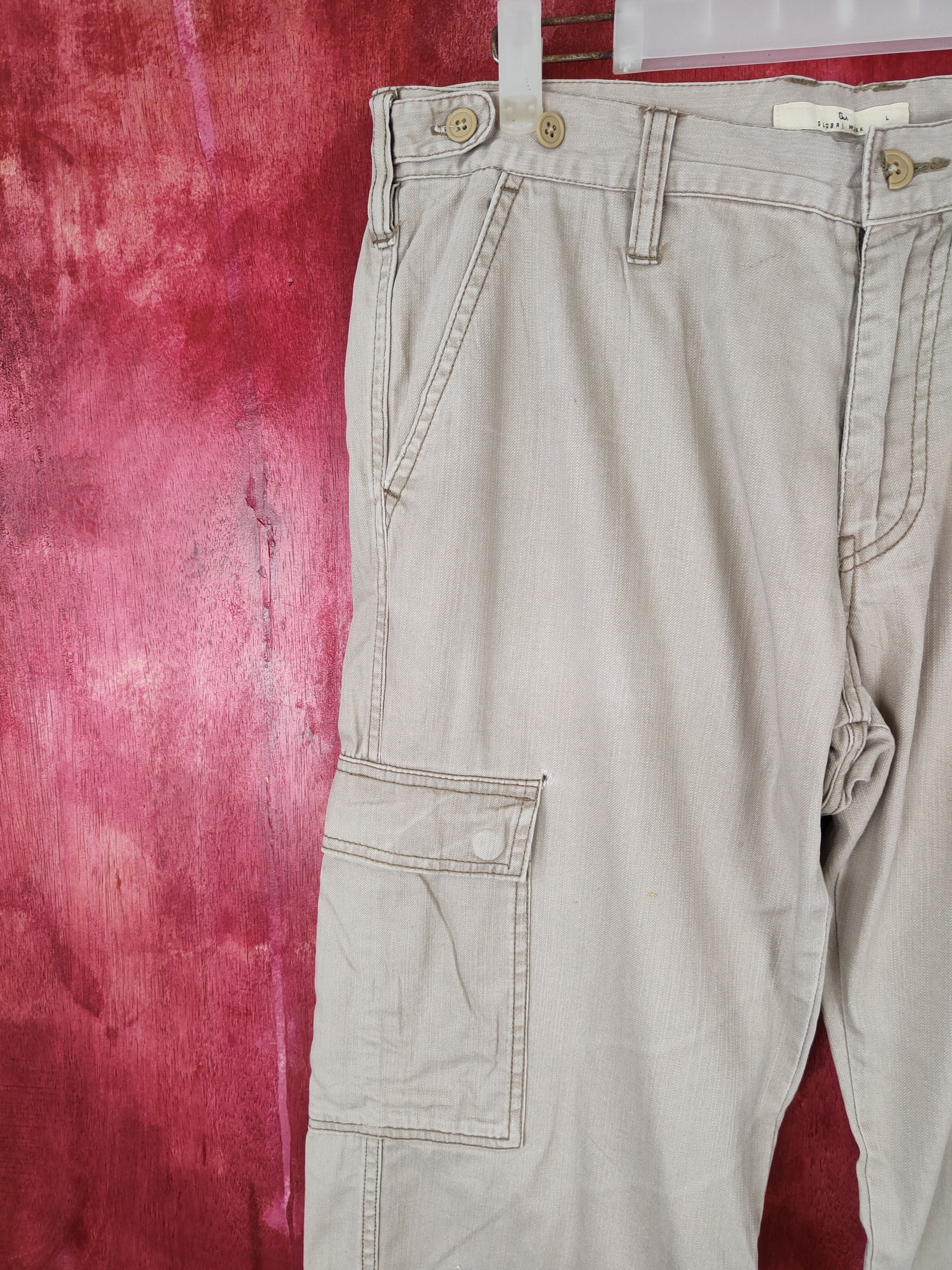 Global Work × Japanese Brand Global Work Gray Multi Pocket Tactical Cargo Pants #S458 Size US 32 / EU 48 - 5 Thumbnail